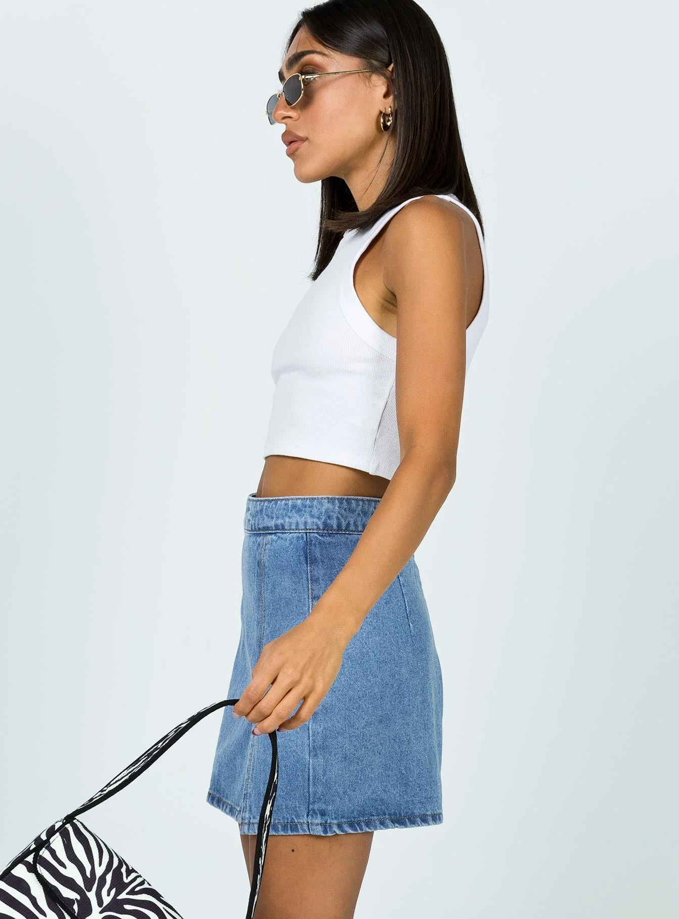 The Lola Mini Skirt Denim - Image 6