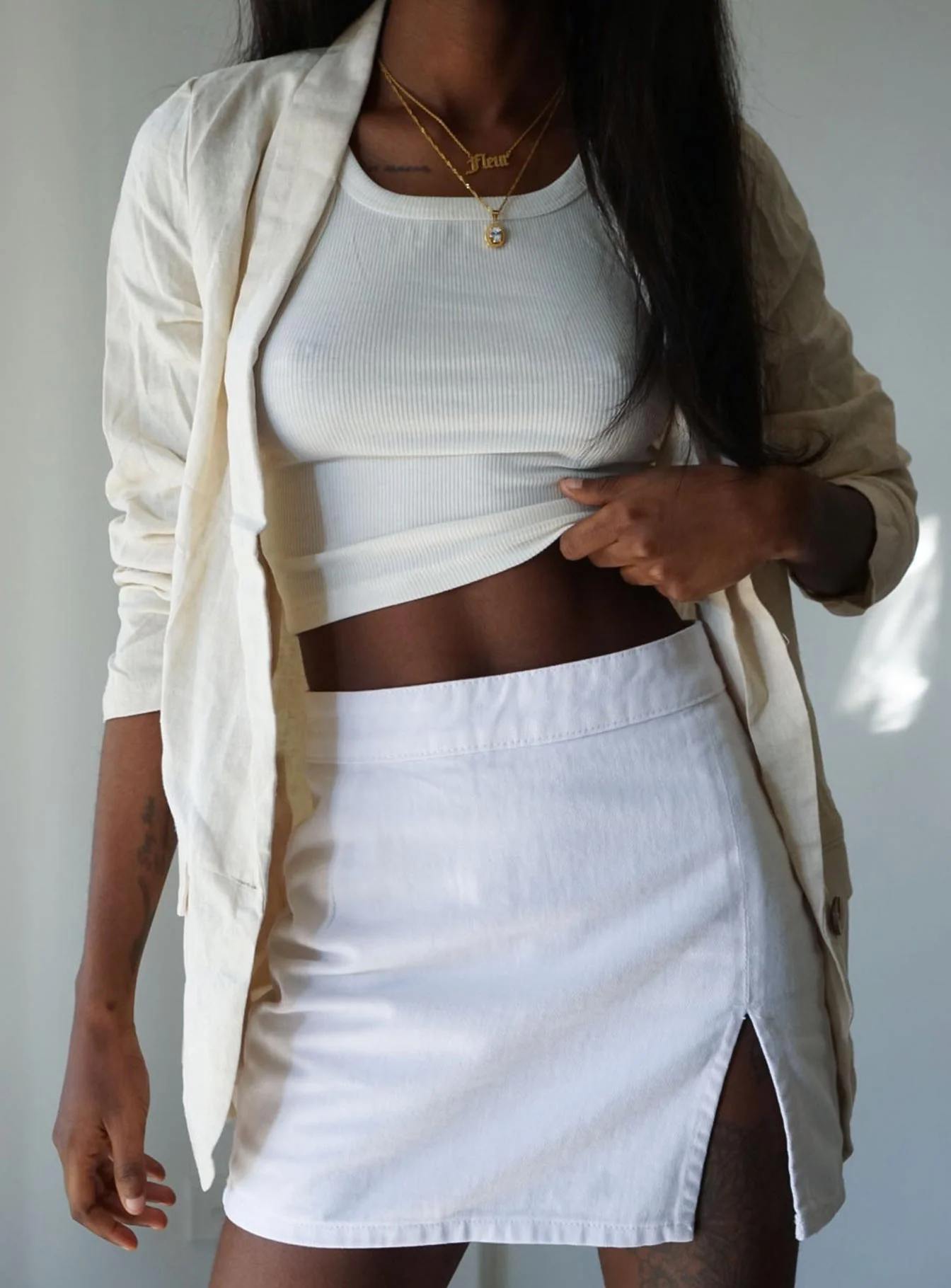 The Lola Mini Skirt White - Image 10