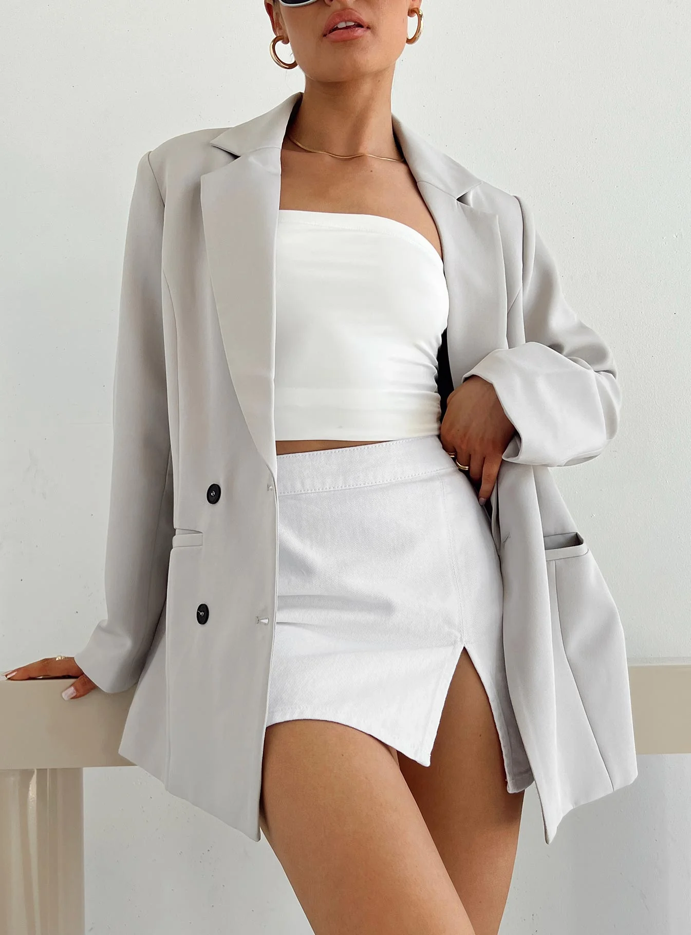 The Lola Mini Skirt White - Image 7