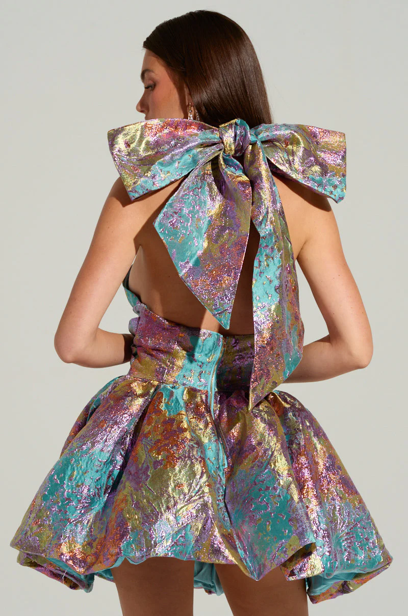 THE TOPIC AND TOP PICK ABSTRACT MINI DRESS - Image 4