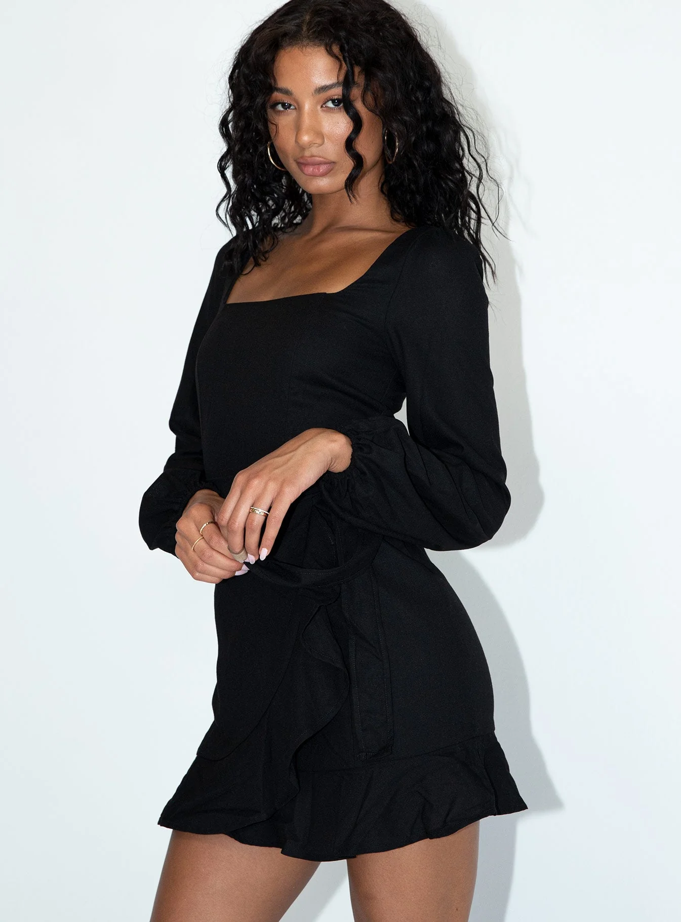 The Villa Mini Dress Black - Image 10