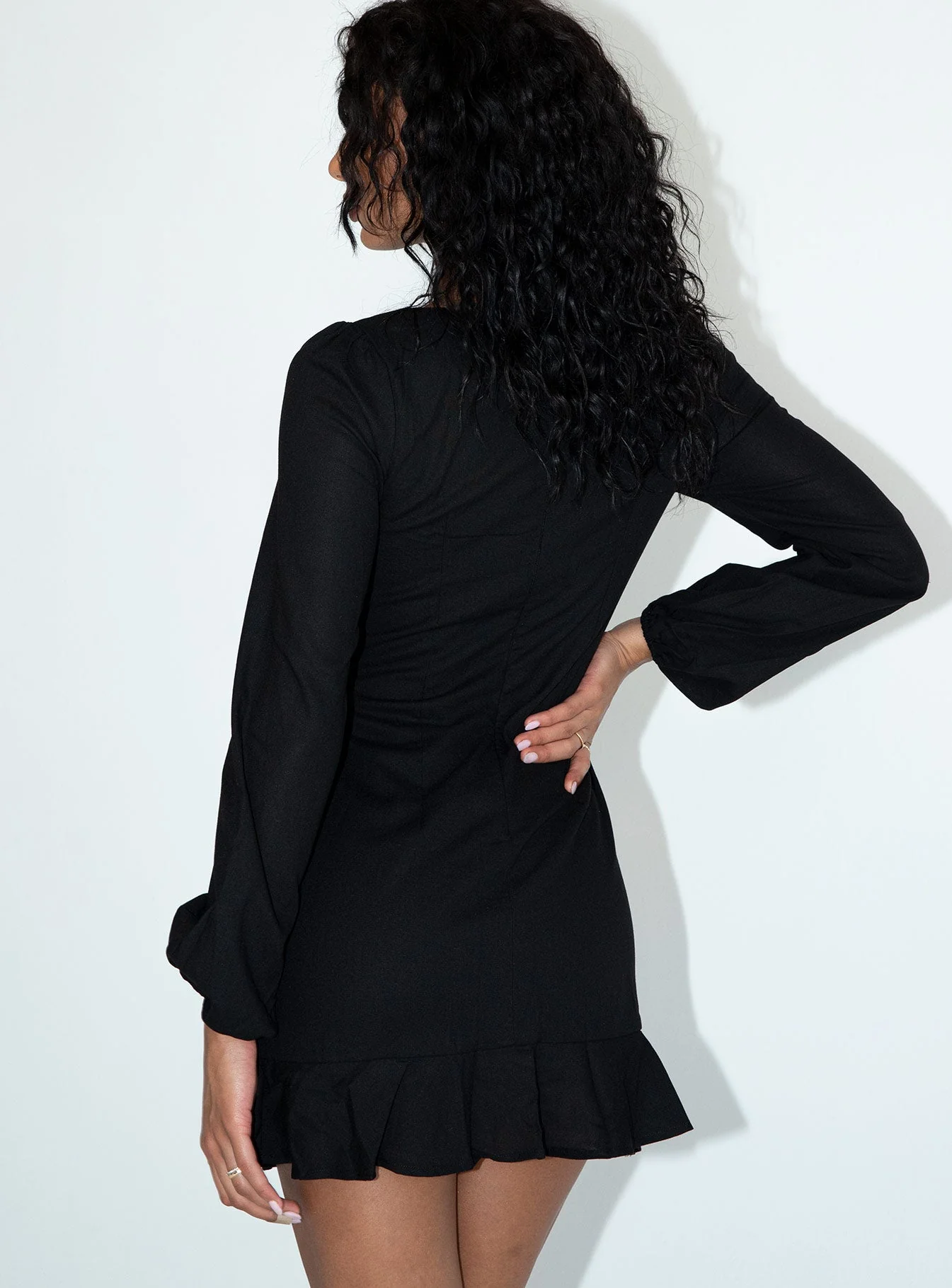 The Villa Mini Dress Black - Image 11