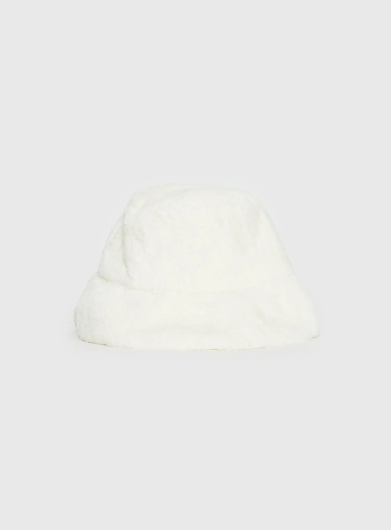 Theo Plush Bucket Hat White - Image 2