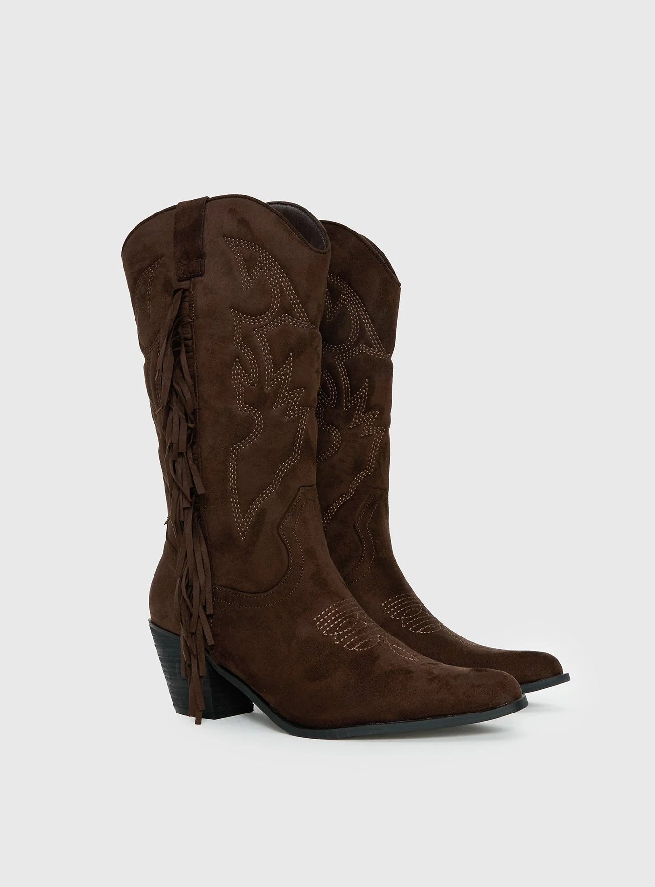 Therapy Chaos Cowboy Boots Brown - Image 3
