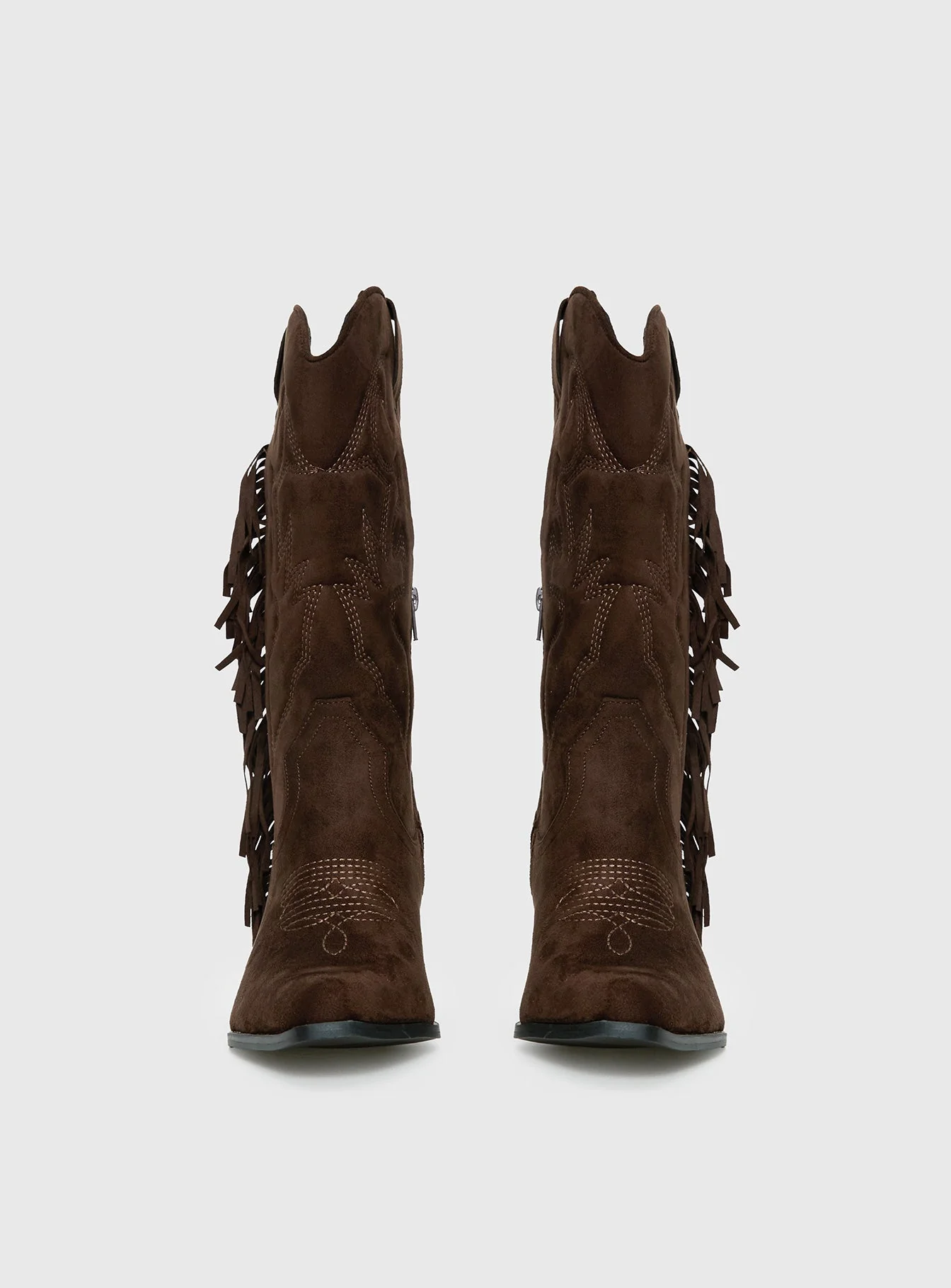 Therapy Chaos Cowboy Boots Brown - Image 4