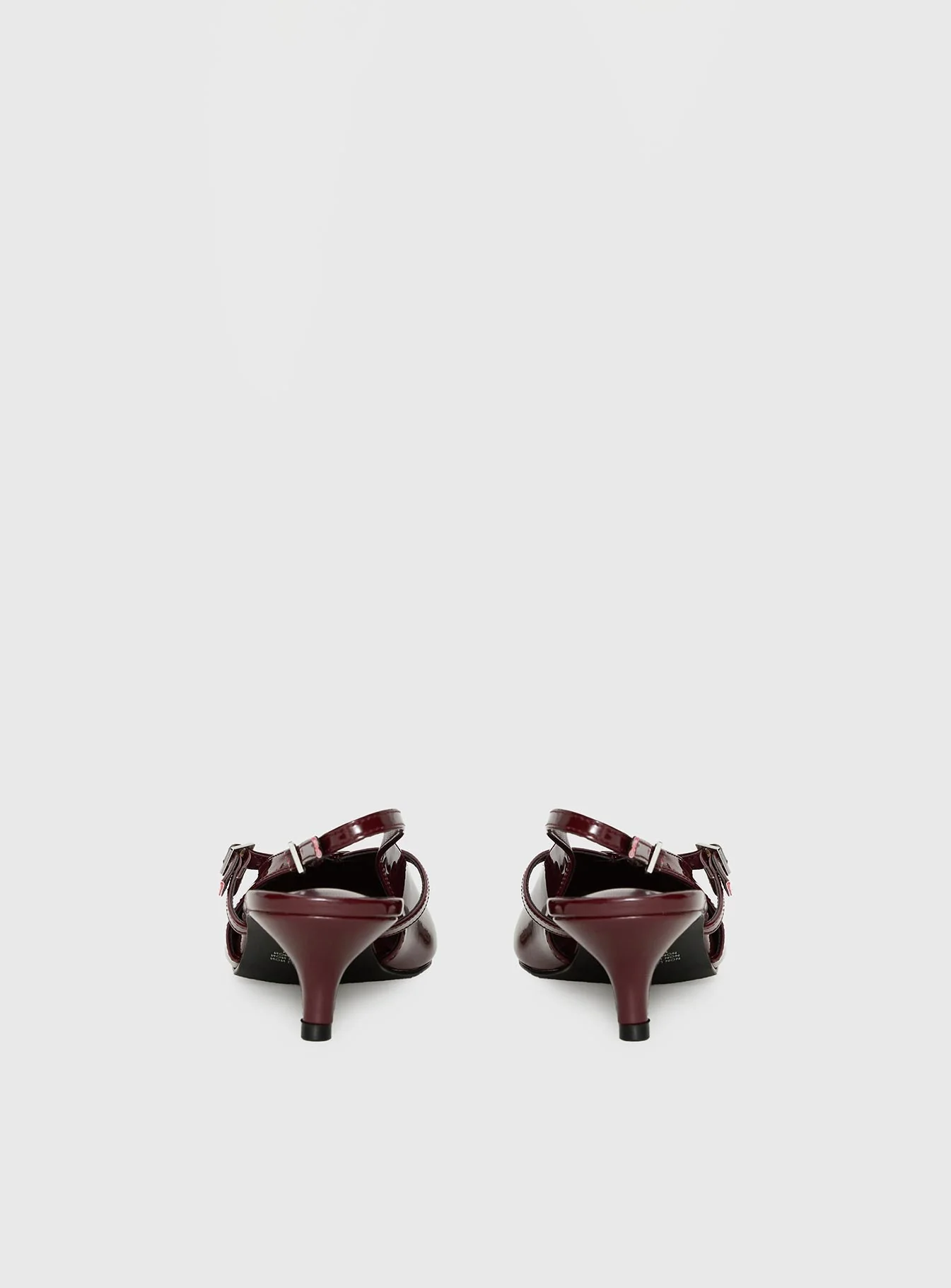 Therapy Irving Slingback Heels Burgundy - Image 5