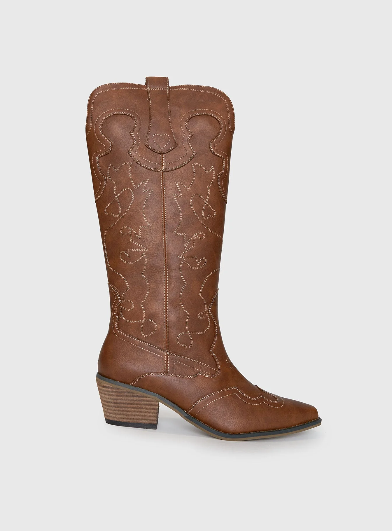 Therapy Malvin Cowboy Boots Tan - Image 2