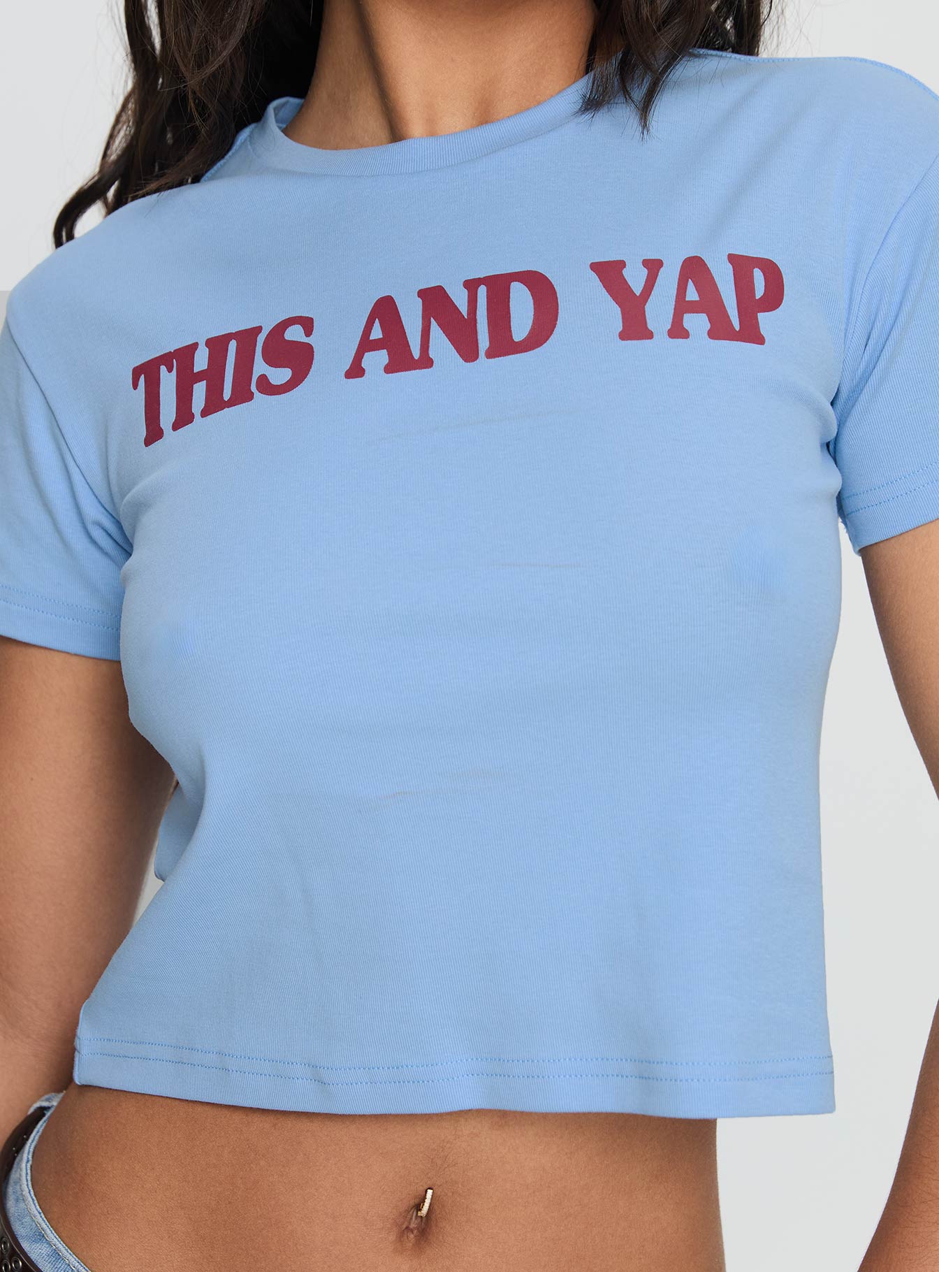 This And Yap Graphic Top Blue / Red - Image 5