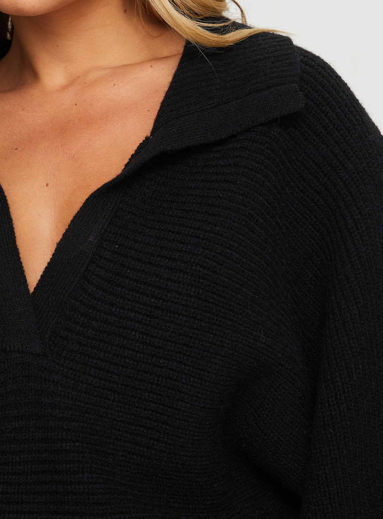 Thorelle Sweater Mini Dress Black - Image 6