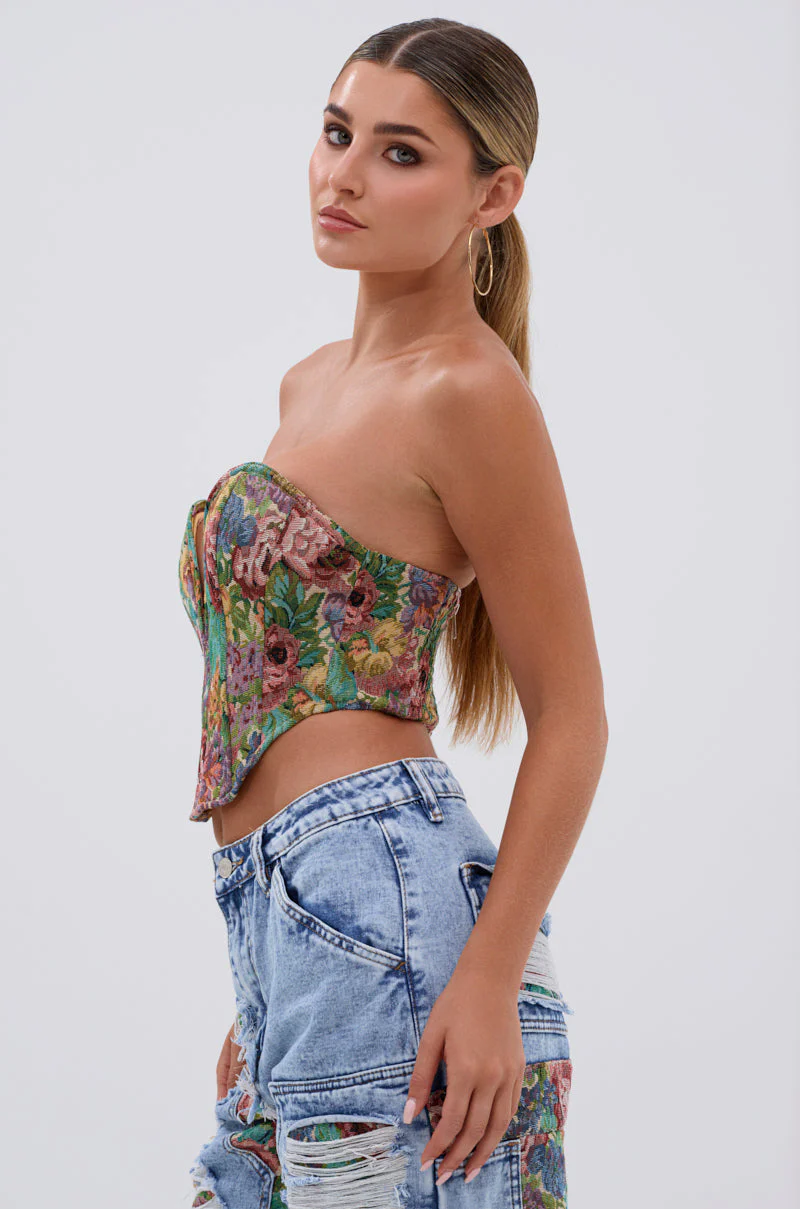 THOUGHT I KNEW YOU BROCADE CORSET - Image 3