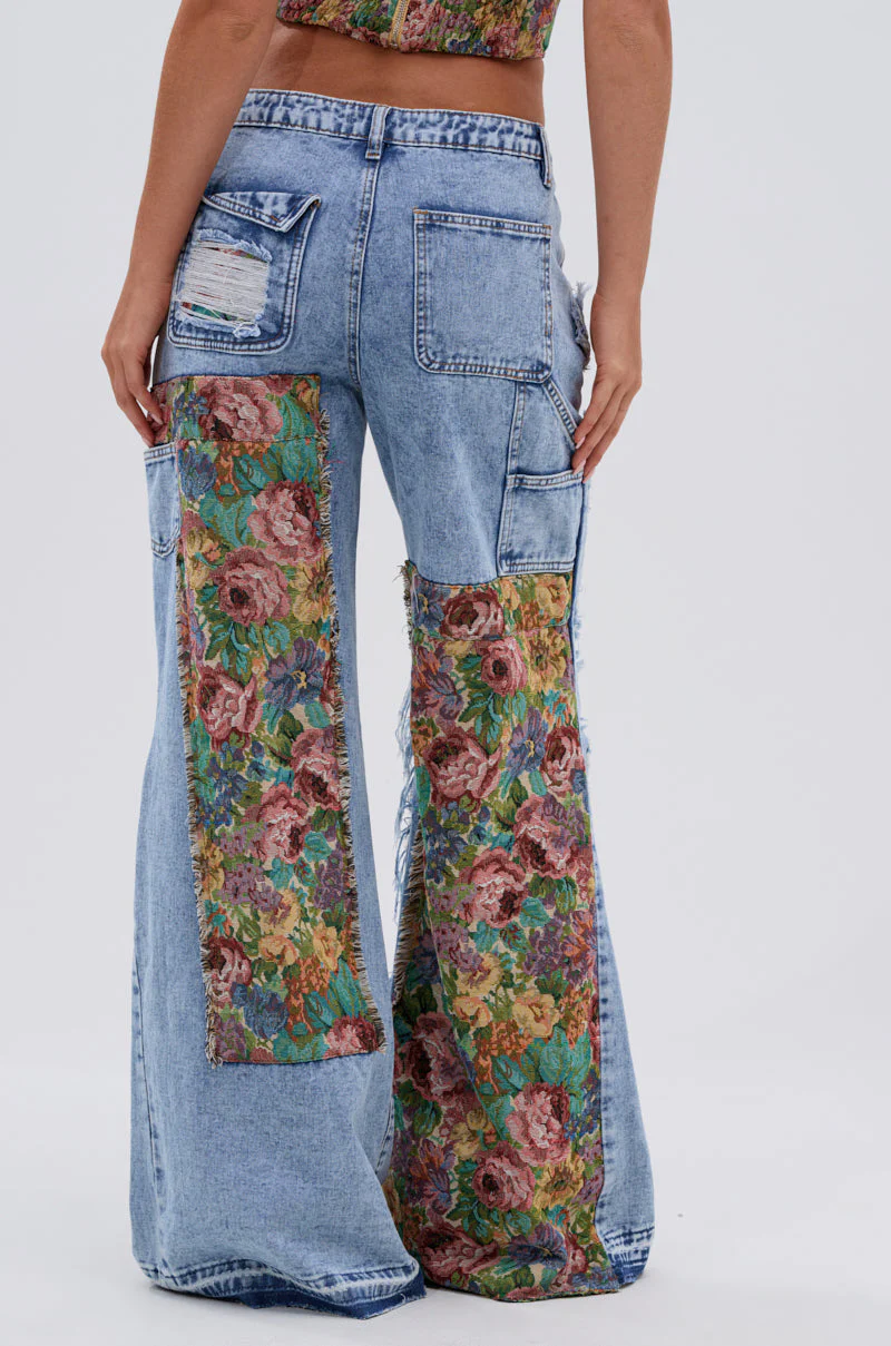 THOUGHT I KNEW YOU RELAXED DENIM WITH BROCADE - Image 6