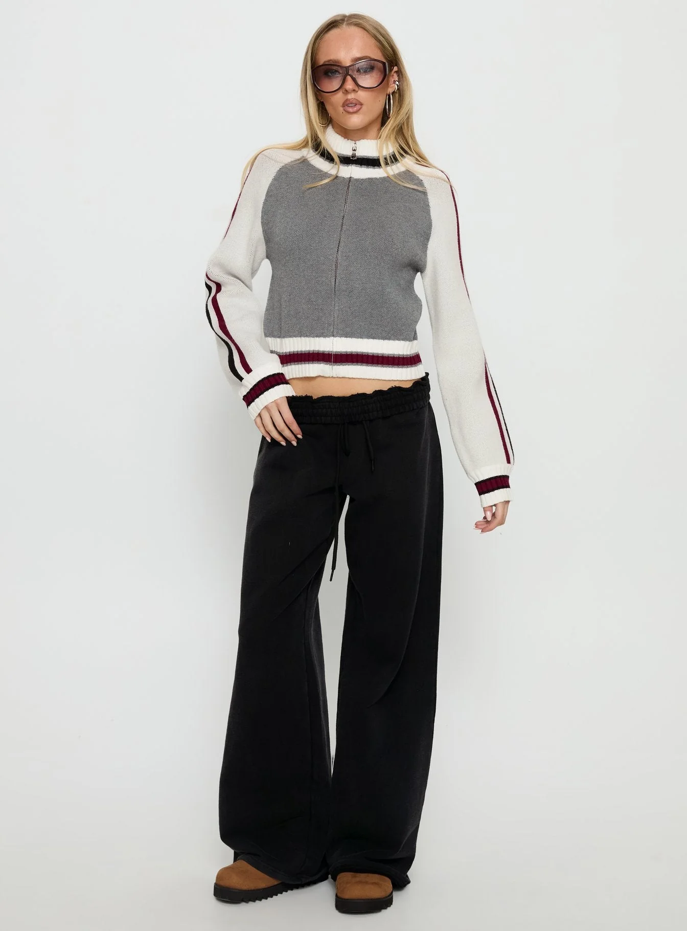 Tilar Knit Jacket Grey Multi - Image 3