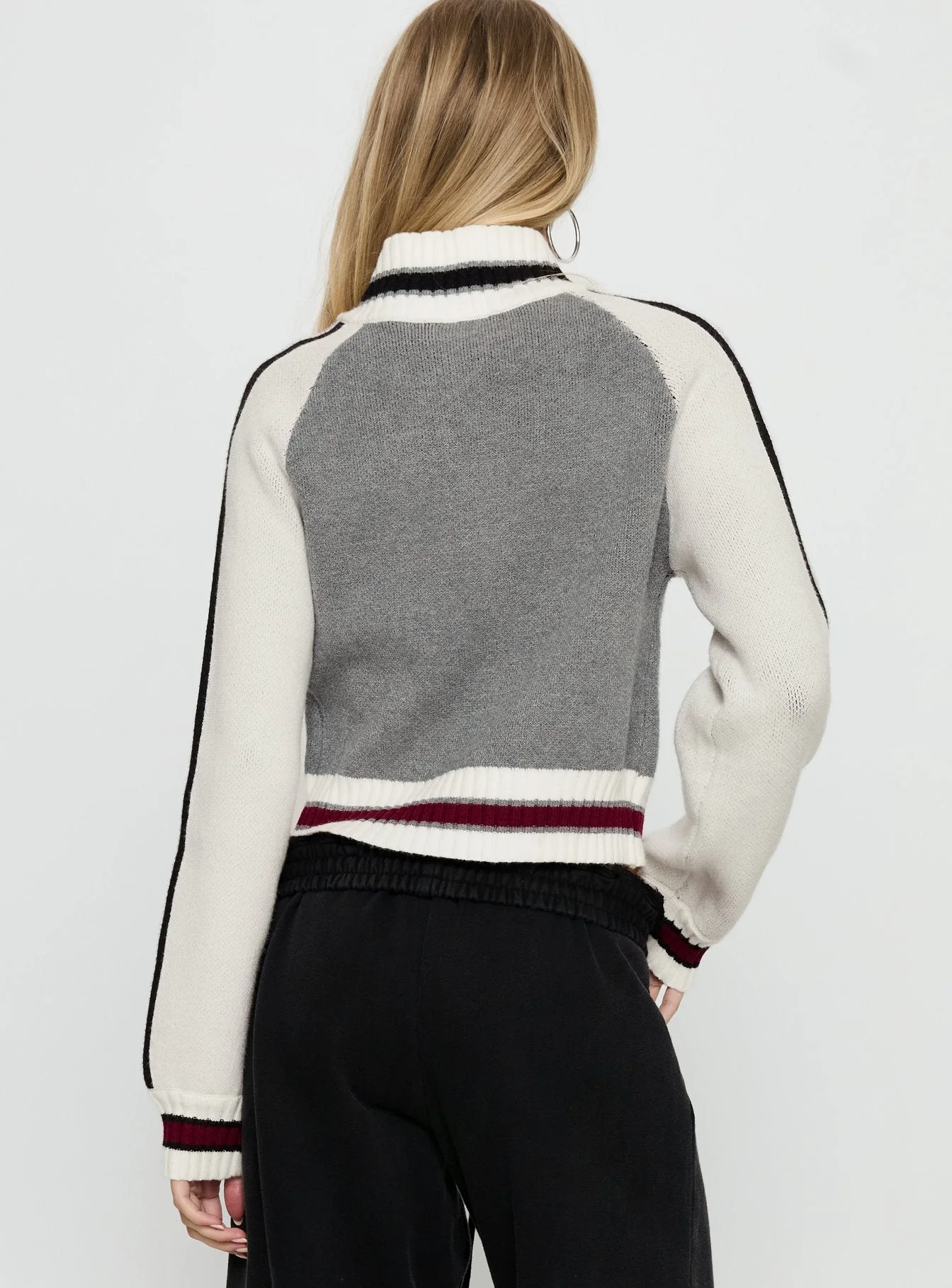 Tilar Knit Jacket Grey Multi - Image 5