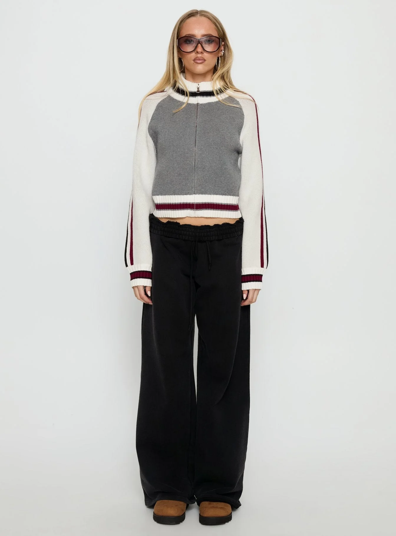 Tilar Knit Jacket Grey Multi - Image 7