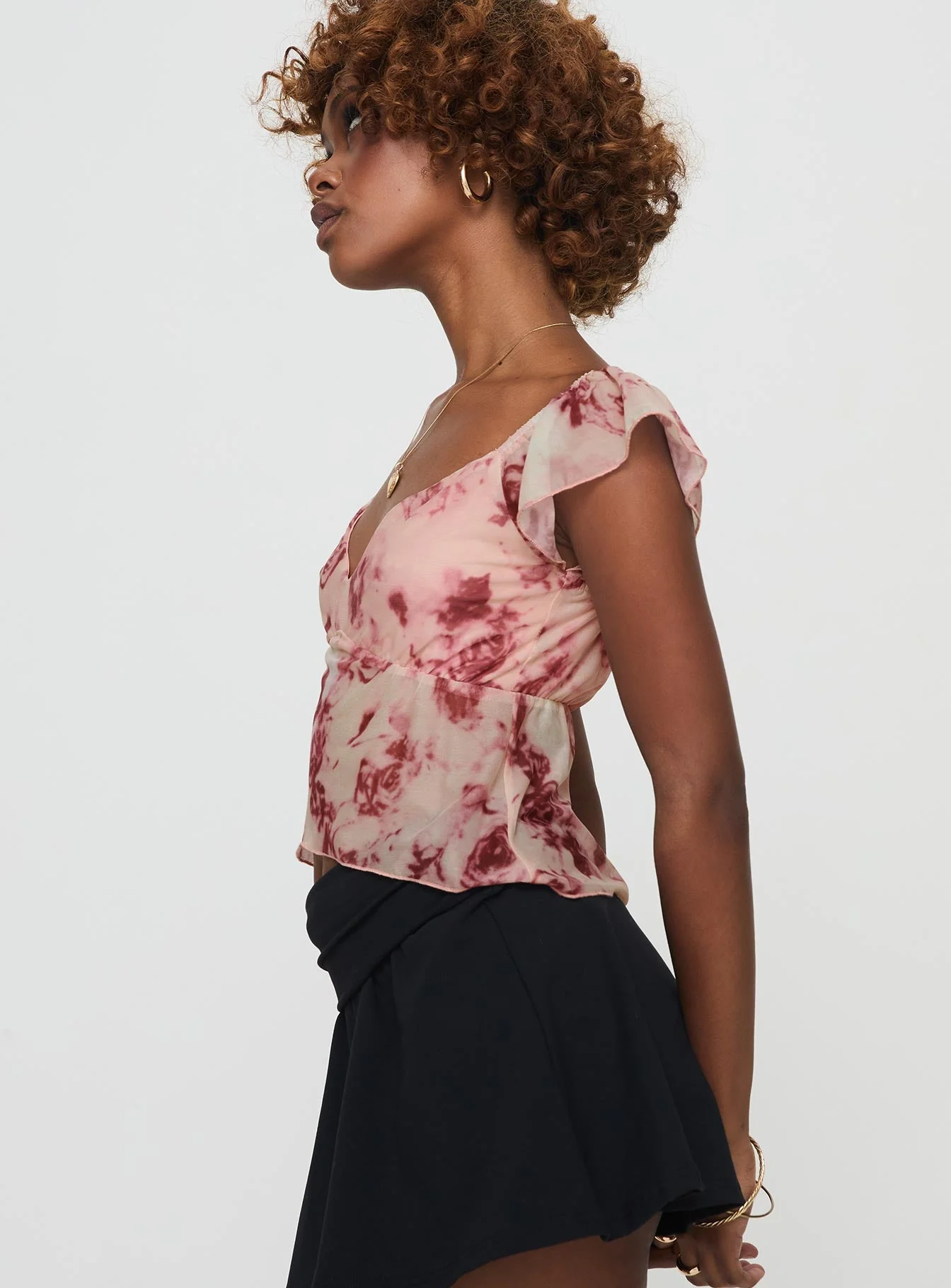 Time After Top Pink Floral - Image 4