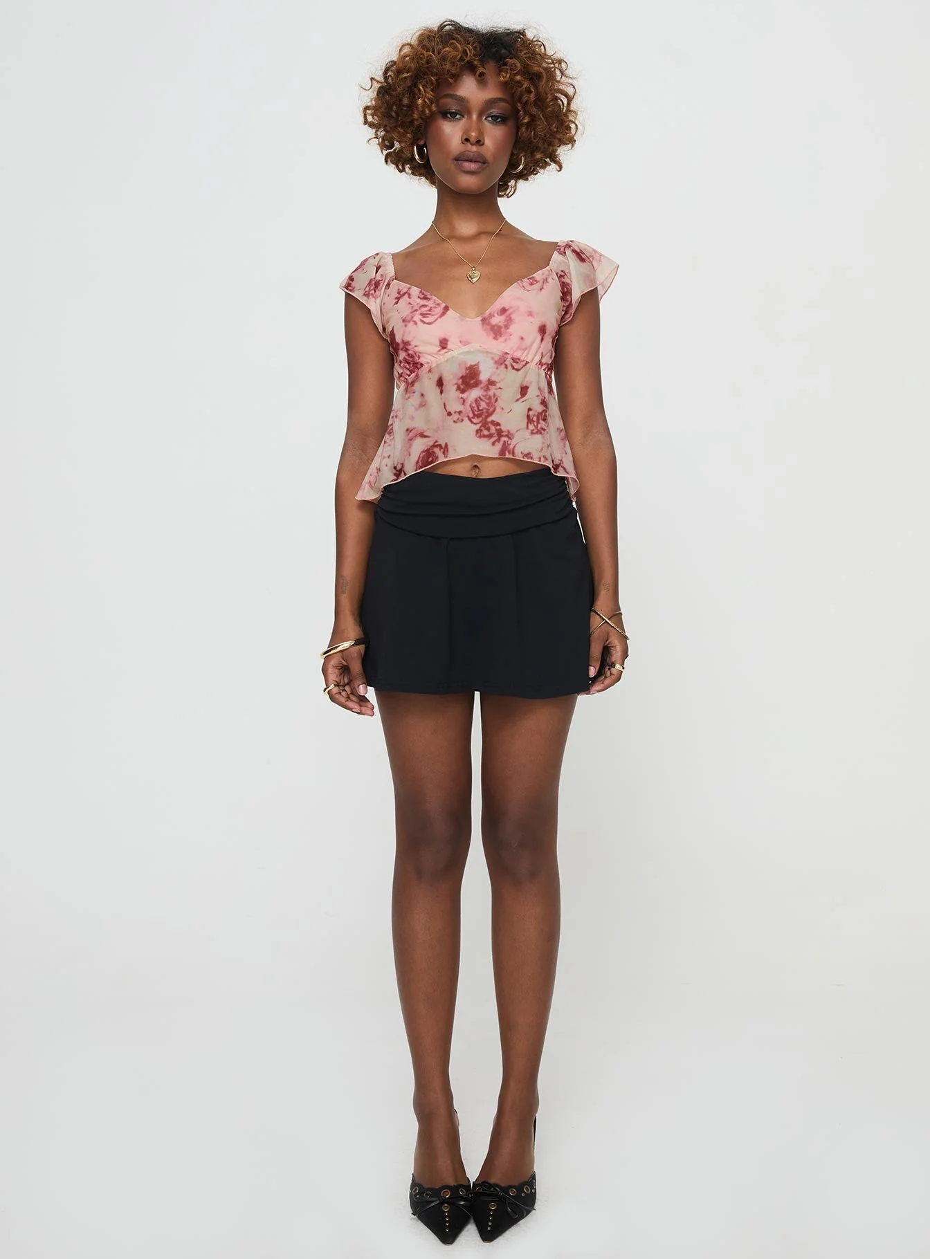 Time After Top Pink Floral - Image 7