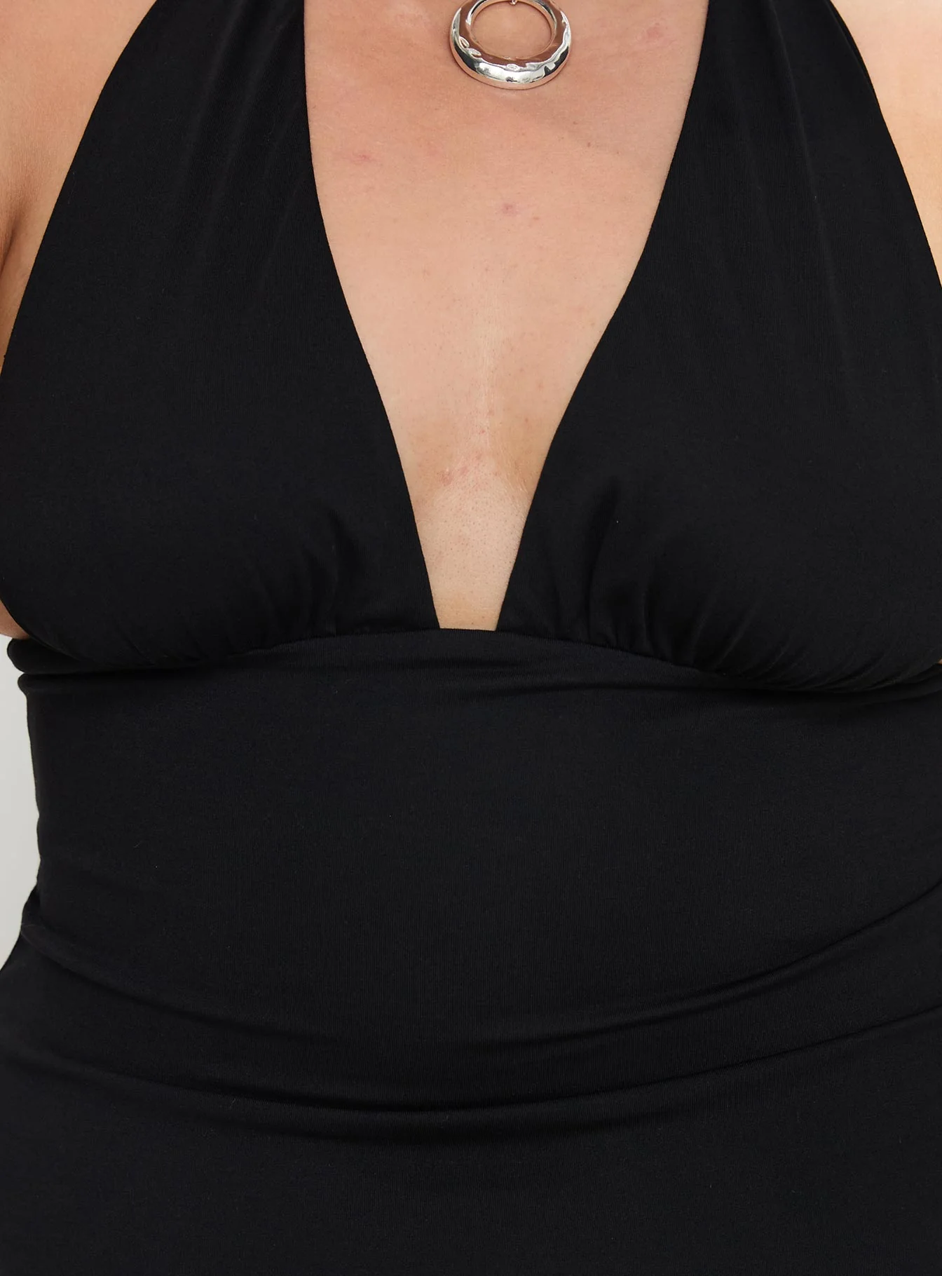 Tinisie Halter Mini Dress Black Curve - Image 6