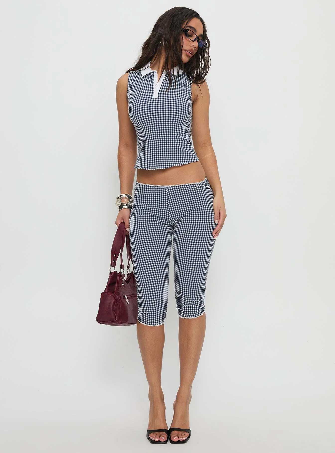 Tisuka Top Navy Check - Image 3