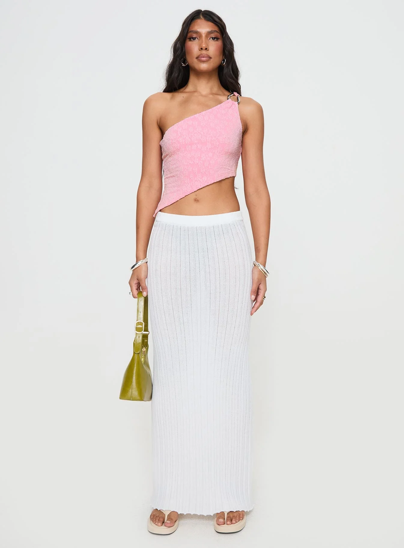 Toomba One Shoulder Top Pink - Image 7