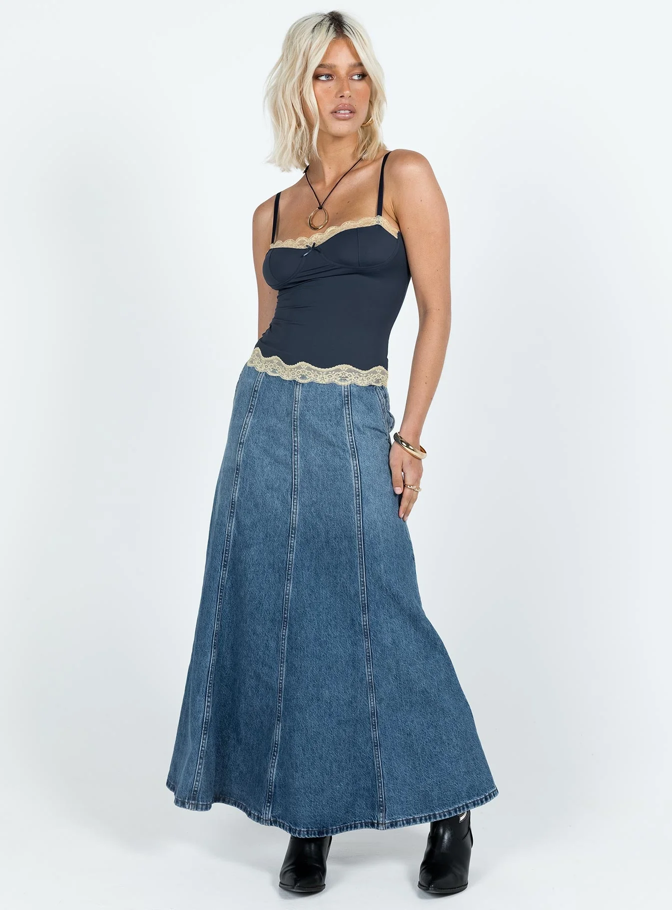 Top Model Cami Top Navy - Image 4