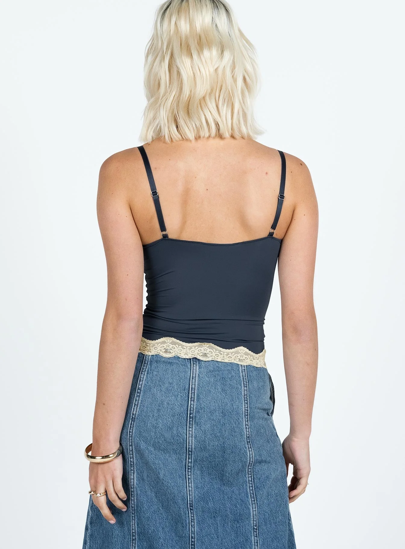 Top Model Cami Top Navy - Image 6