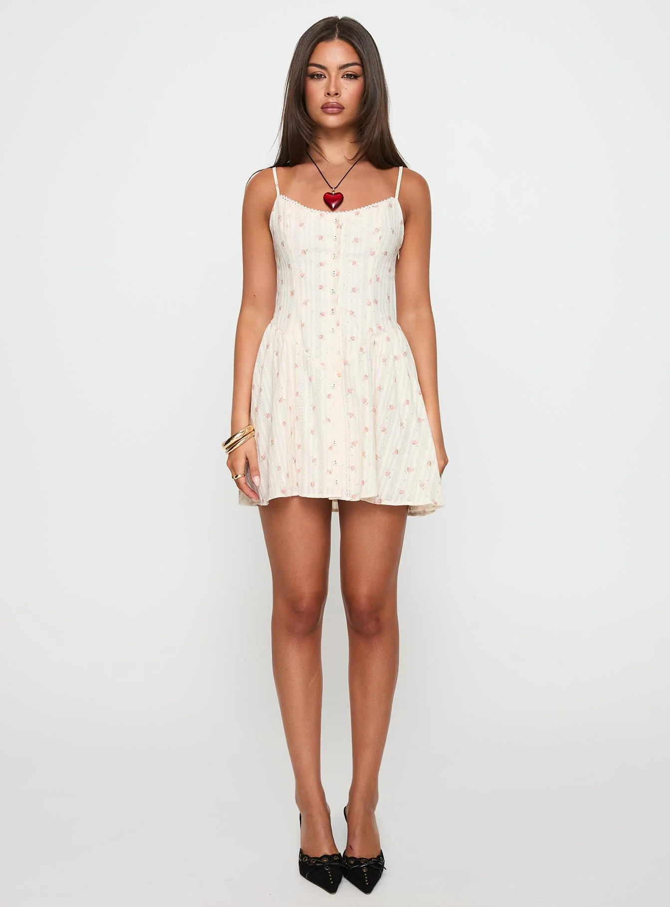 Toulouse Mini Dress Cream / Floral - Image 7