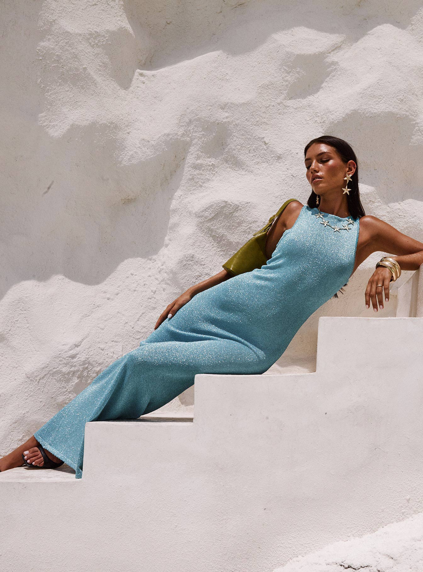 Tourista Maxi Dress Blue - Image 2