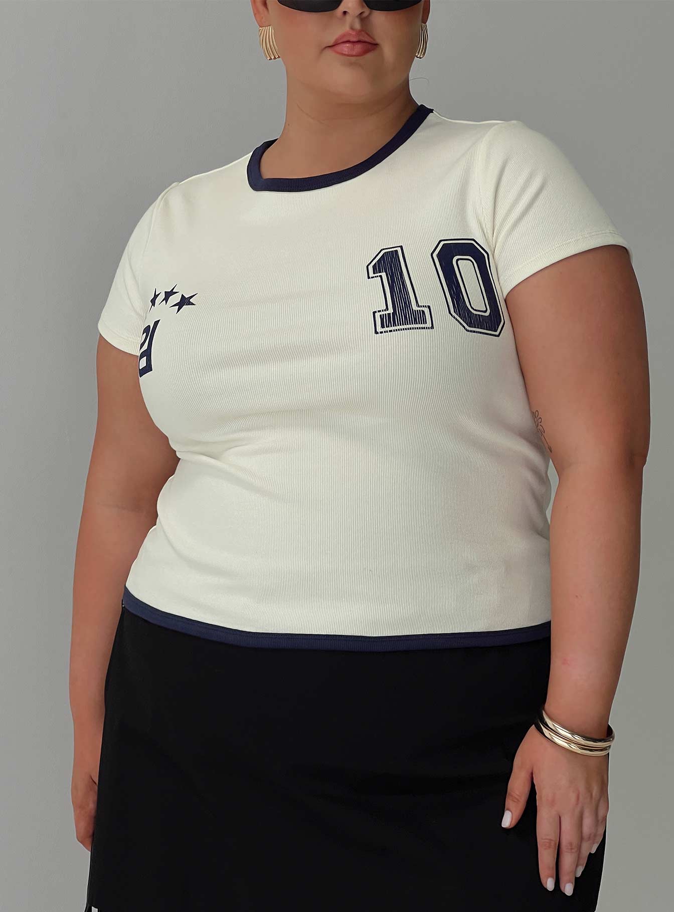 Track Record Graphic Top Cream Curve - Image 8