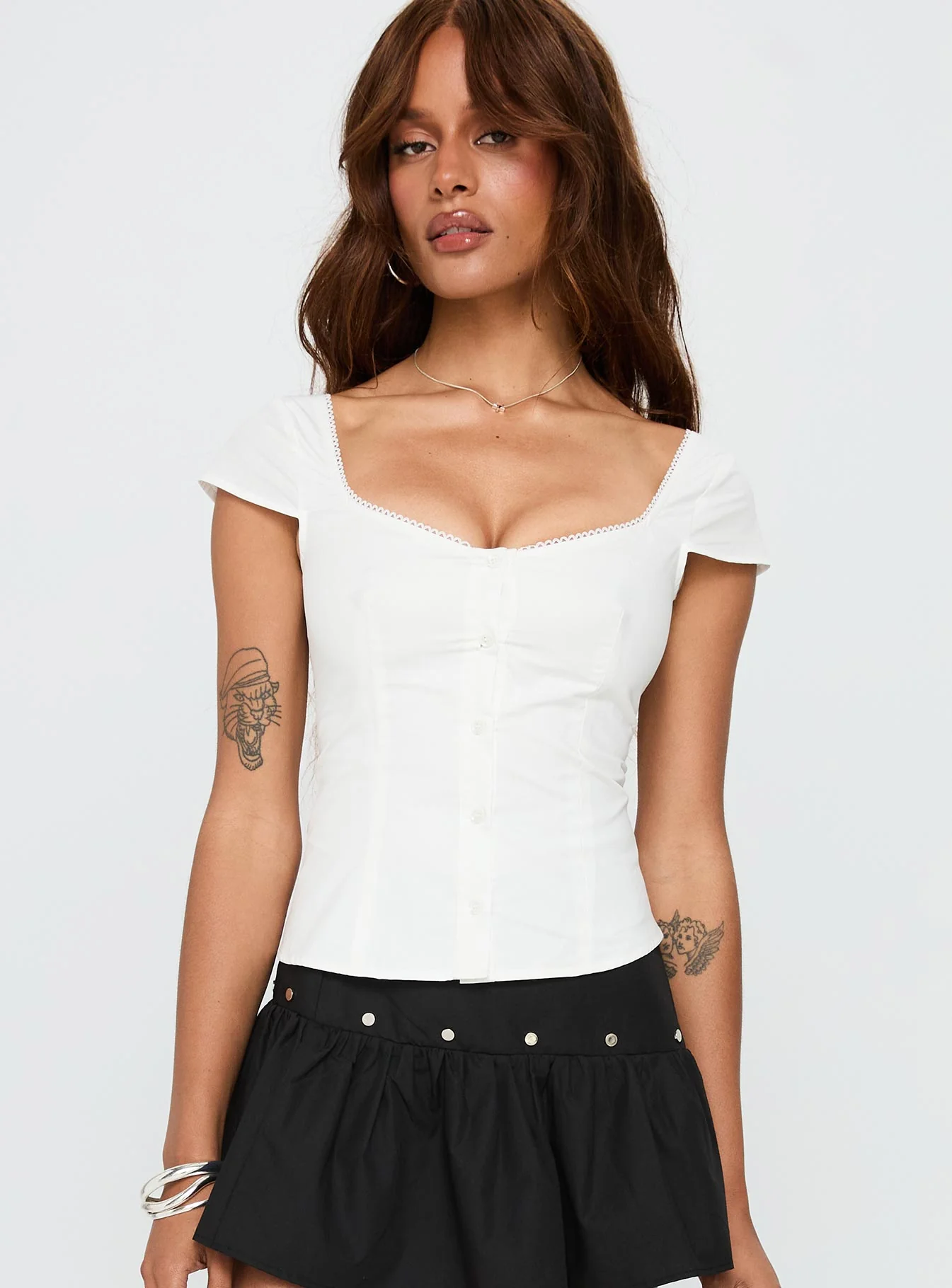 Transcendence Button Up Top White - Image 2