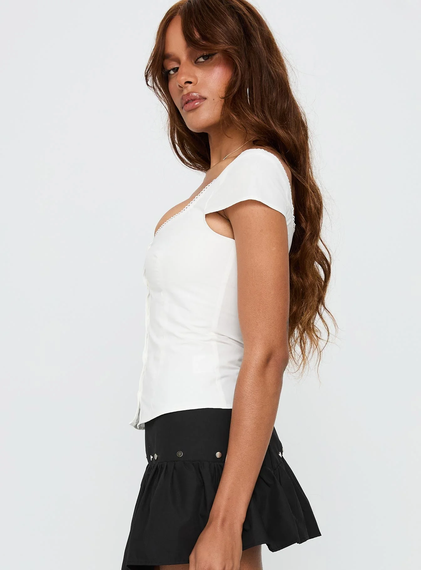 Transcendence Button Up Top White - Image 4