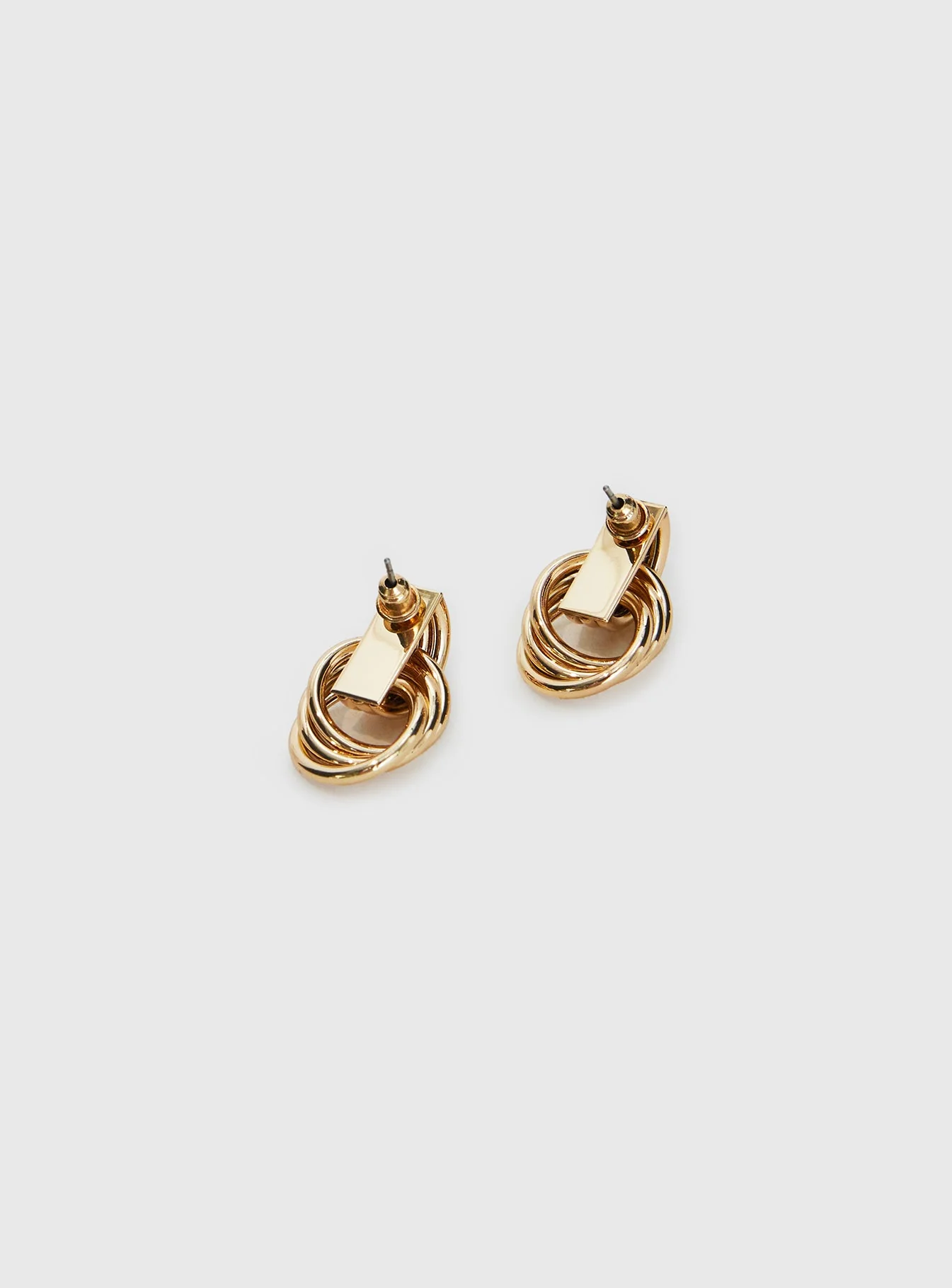 Trishy Linked Earrings Gold - Image 3