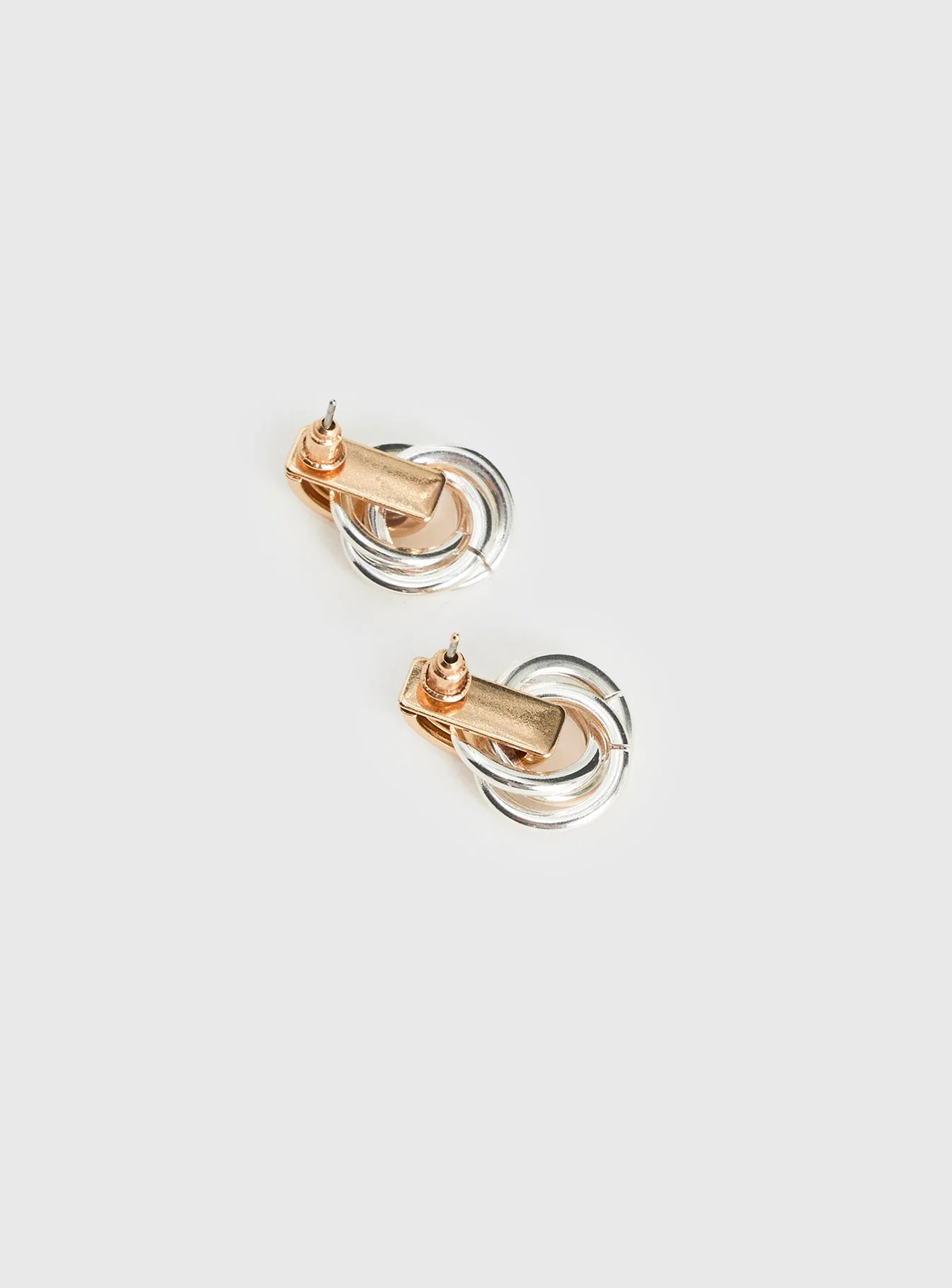 Trishy Linked Earrings Gold / Silver - Image 4