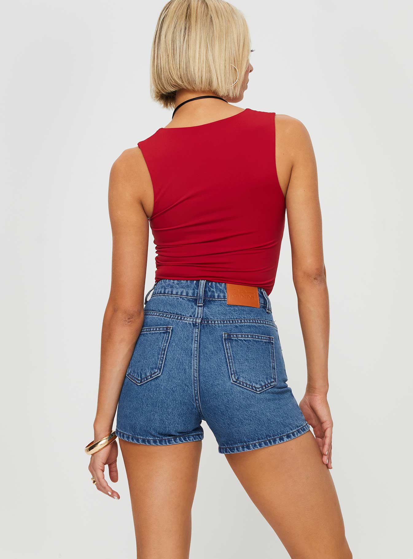 Tropicana Denim Shorts Mid Wash Tall - Image 5