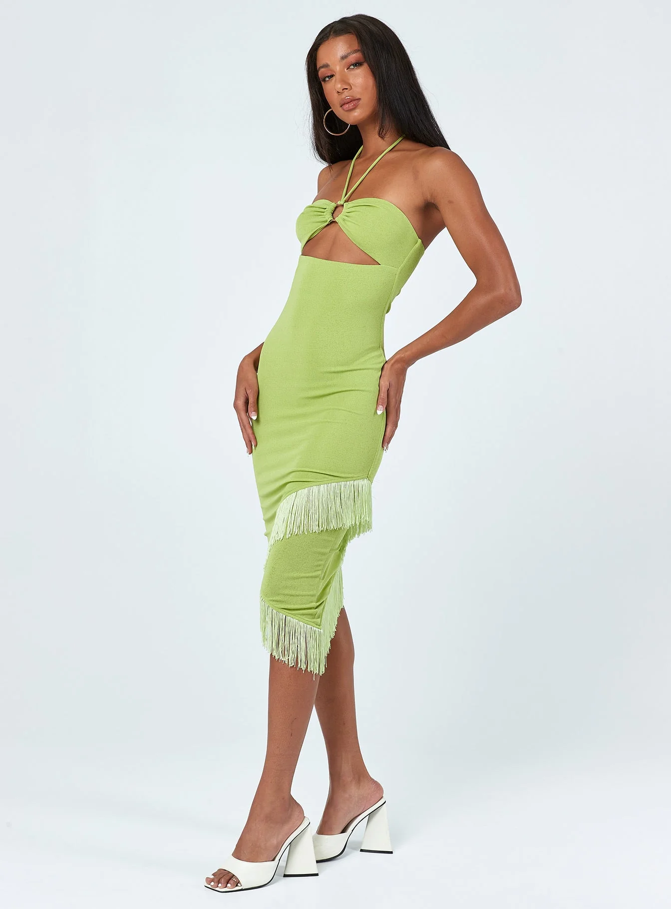 Tropicana Midi Dress Green - Image 4