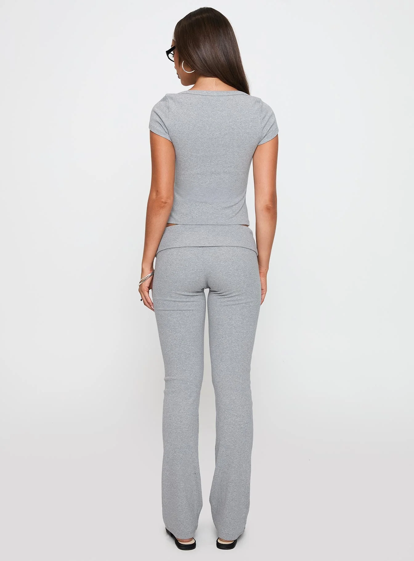 Truth Be Told Straight Leg Pant Grey Marle - Image 5
