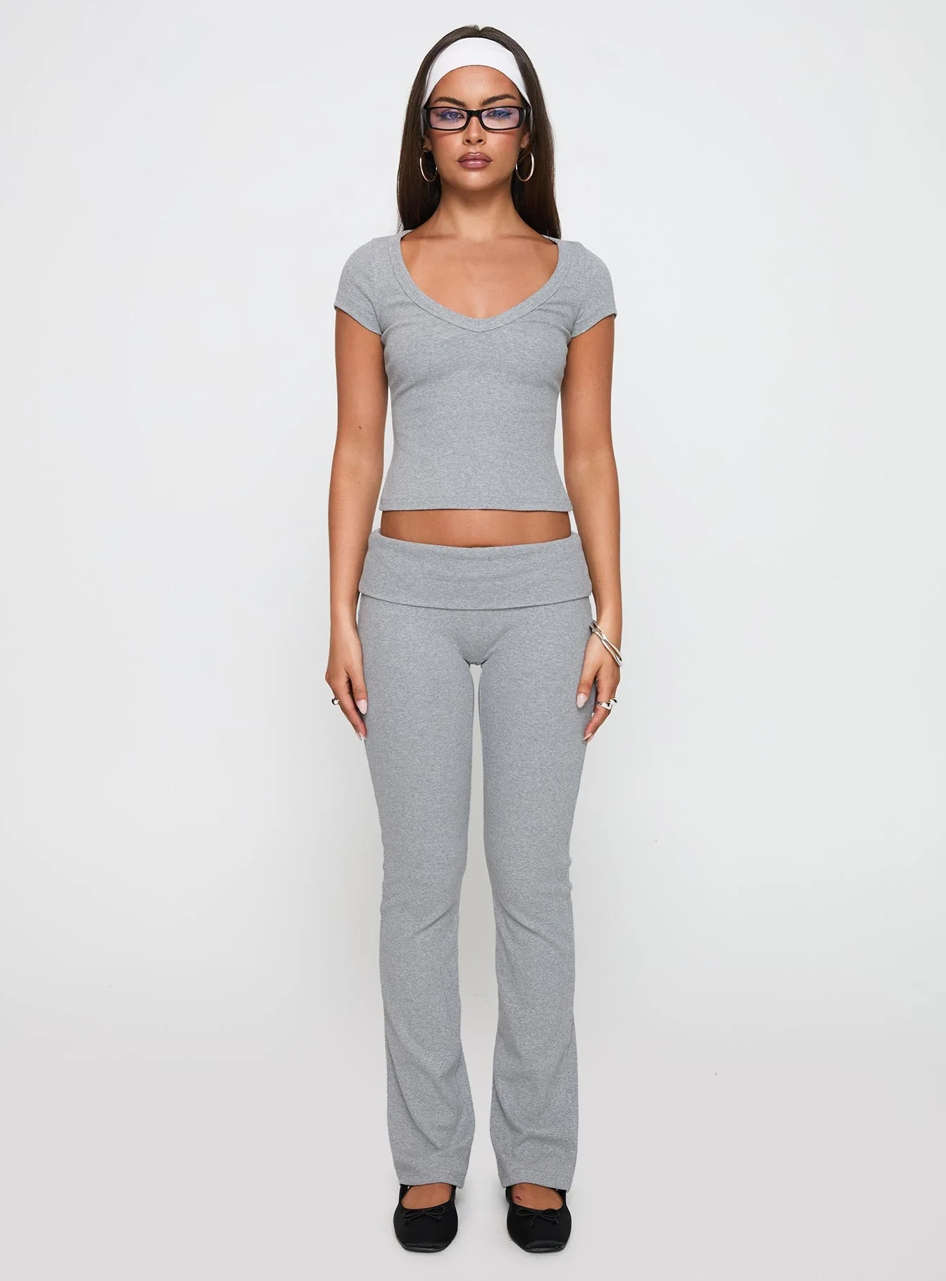 Truth Be Told Straight Leg Pant Grey Marle - Image 7