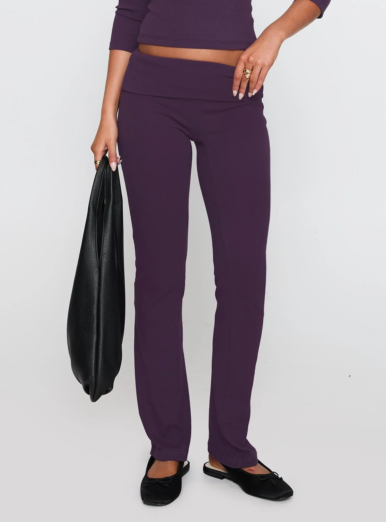 Truth Be Told Straight Leg Pant Purple - Image 2