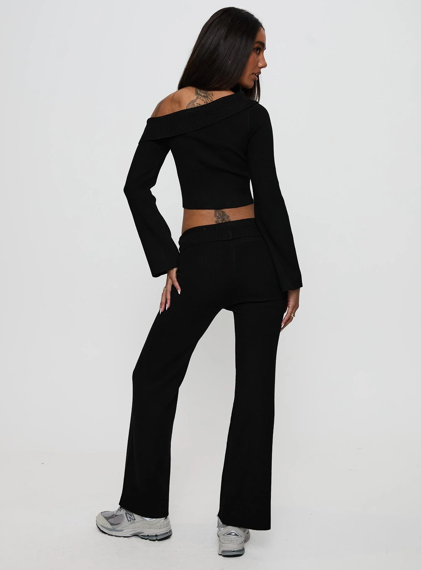 Try Me Knit Pants Black - Image 5