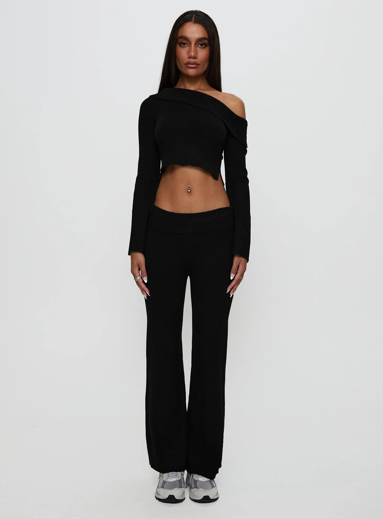 Try Me Knit Pants Black - Image 7