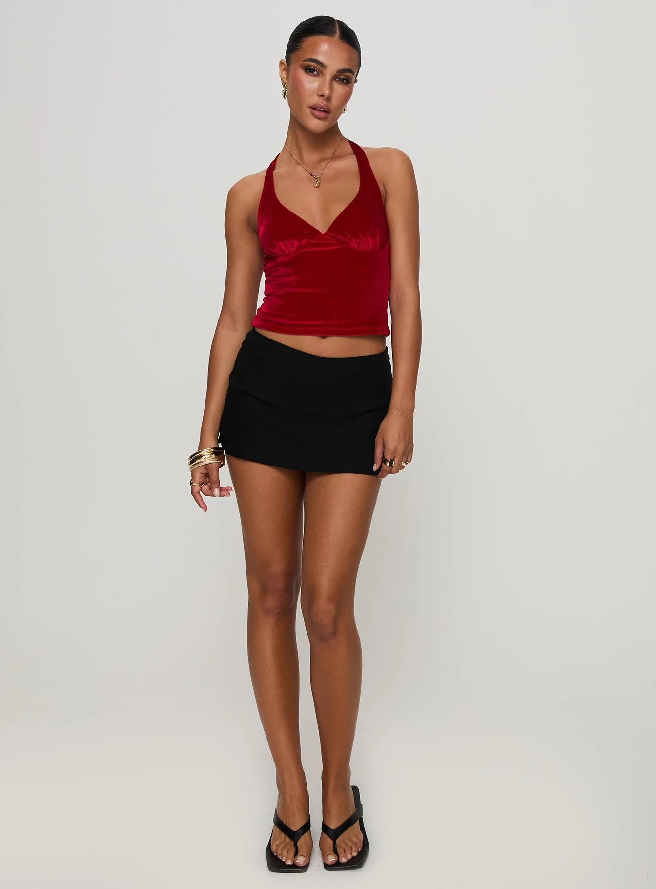 Tuberose Halter Top Red - Image 2