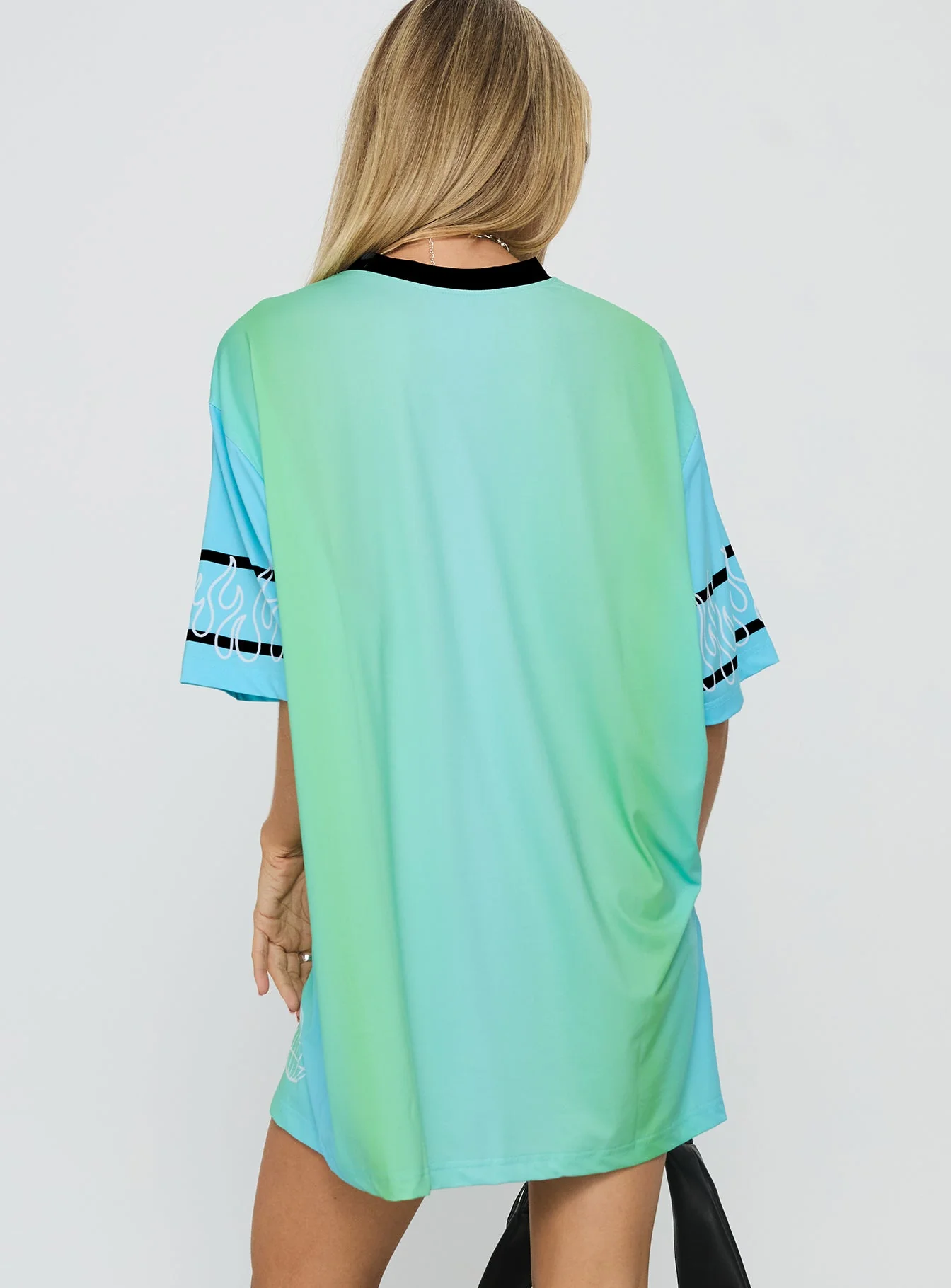 Turbo Champion Moto Jersey Top Blue / Green - Image 4