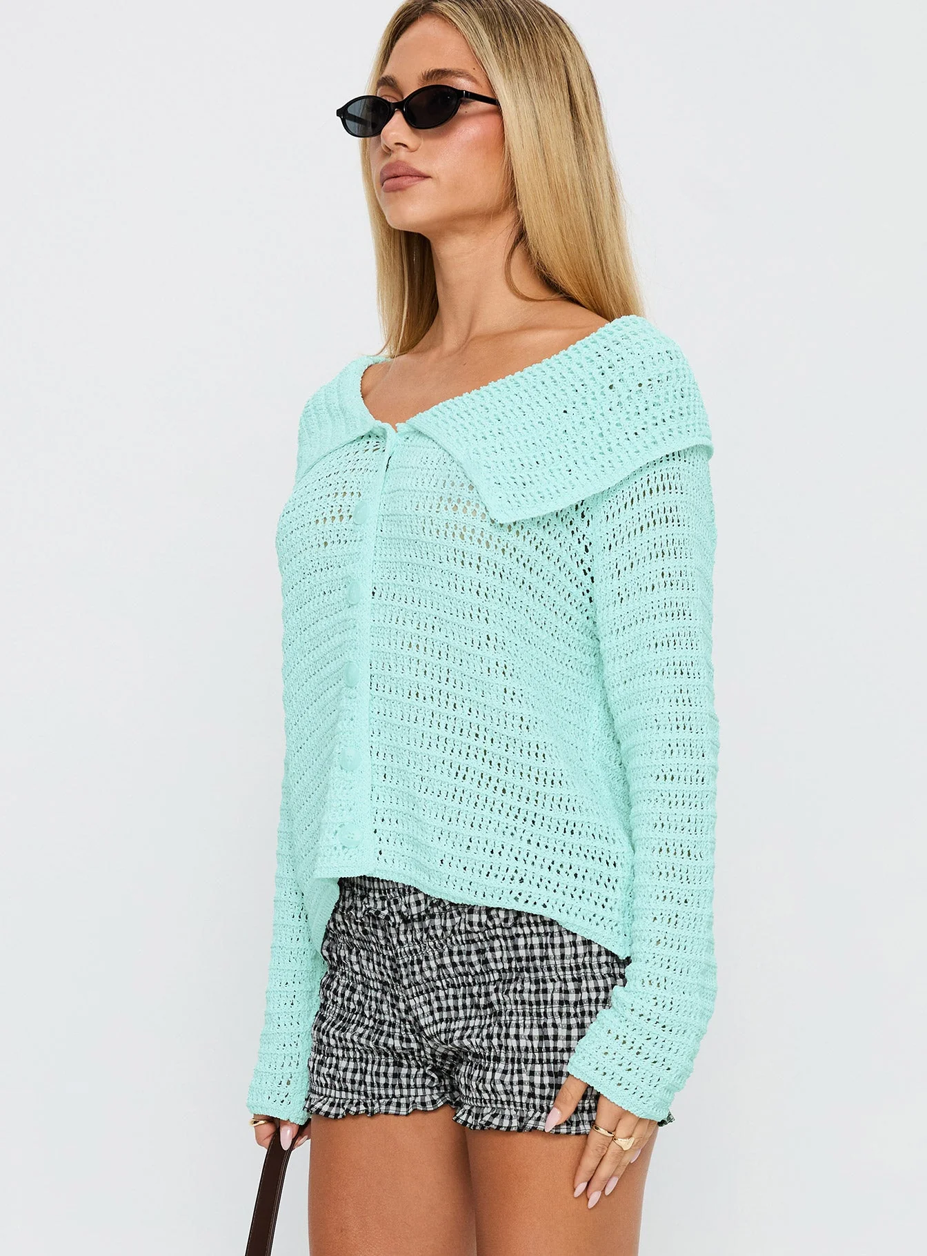 Tuscon Crochet Sweater Blue - Image 4