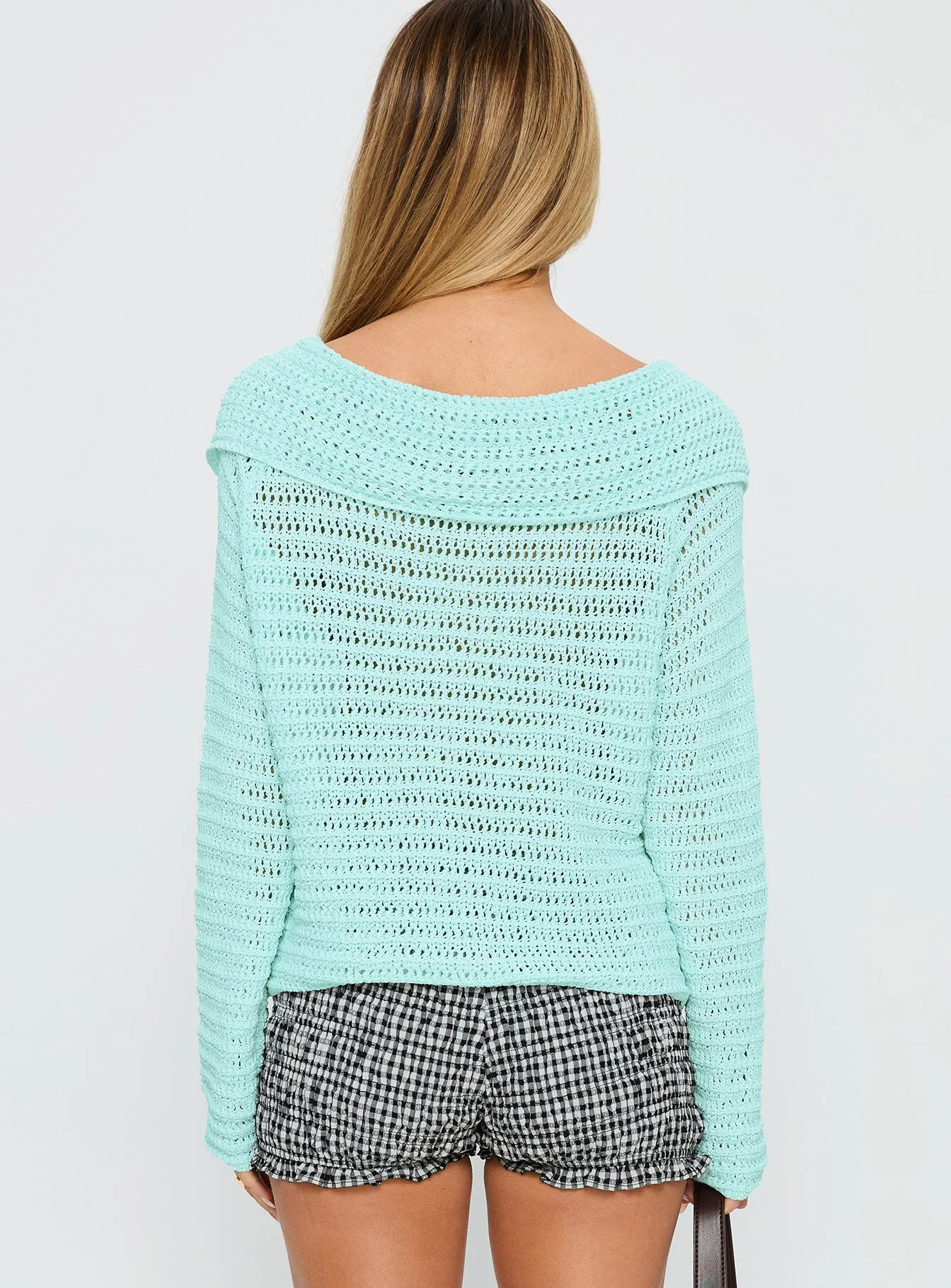 Tuscon Crochet Sweater Blue - Image 5