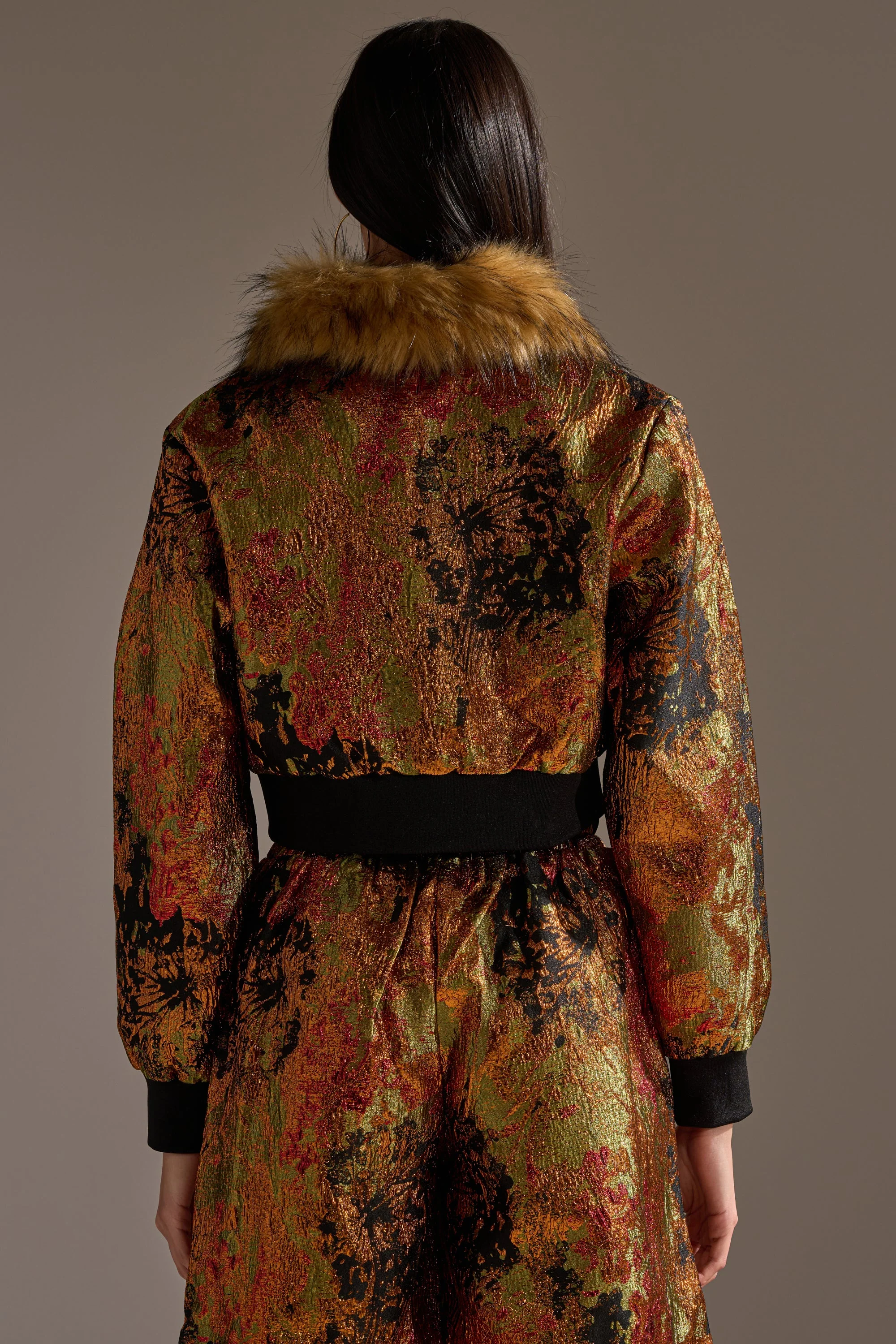 TWIN FLAME BROCADE BOMBER - Image 8