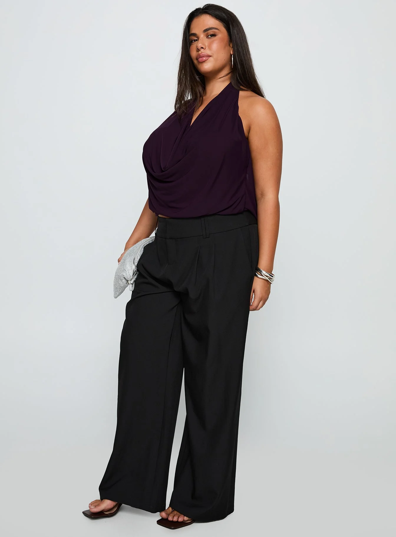 Two Lovers Low Rise Pants Black Curve - Image 3
