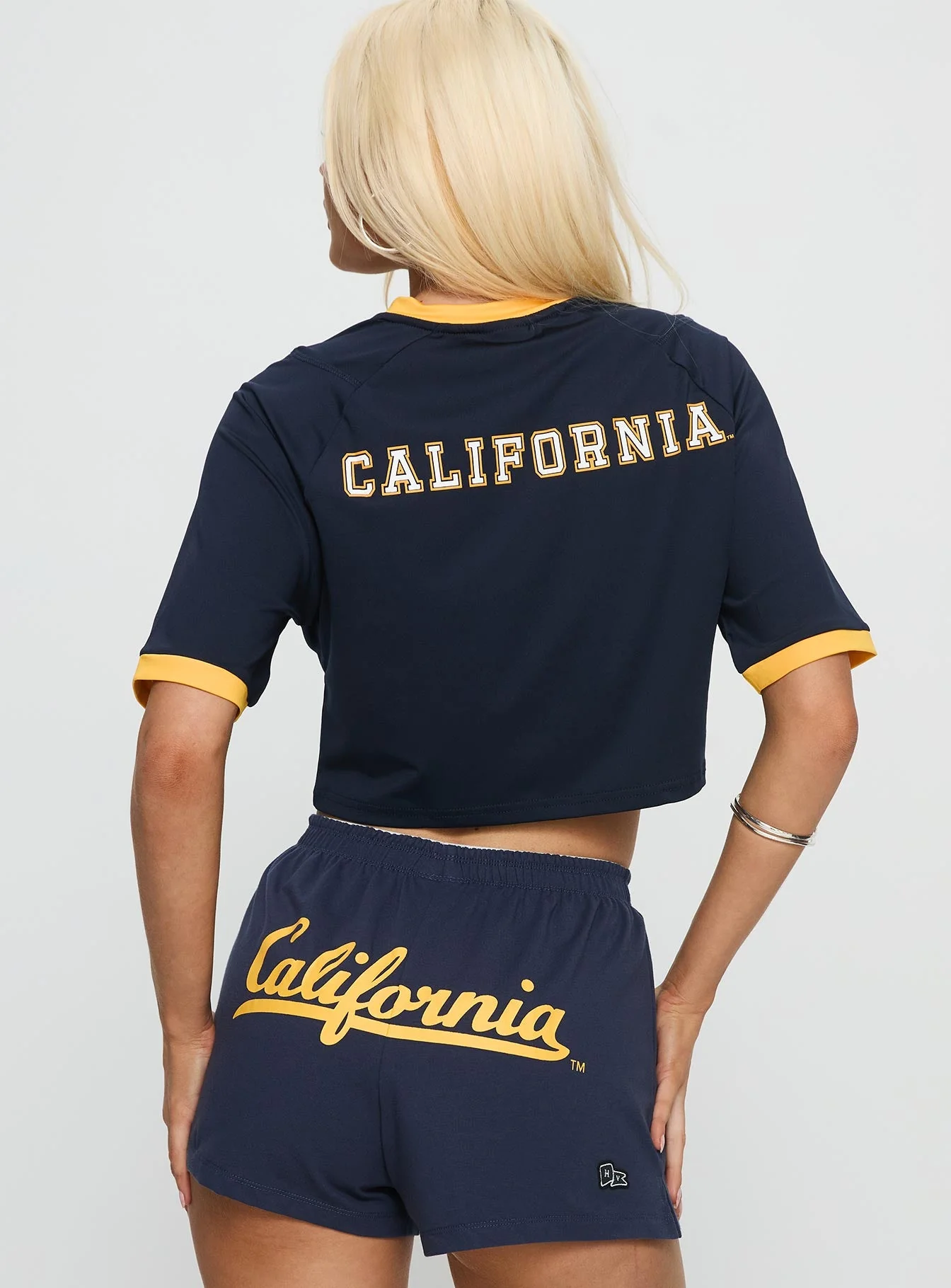 UC Berkeley Cropped Soccer Jersey Tee Blue - Image 4