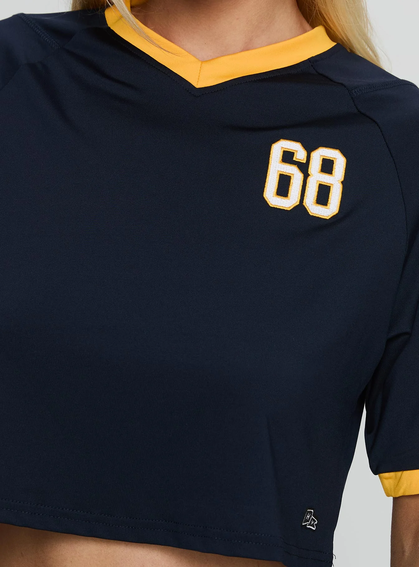 UC Berkeley Cropped Soccer Jersey Tee Blue - Image 5