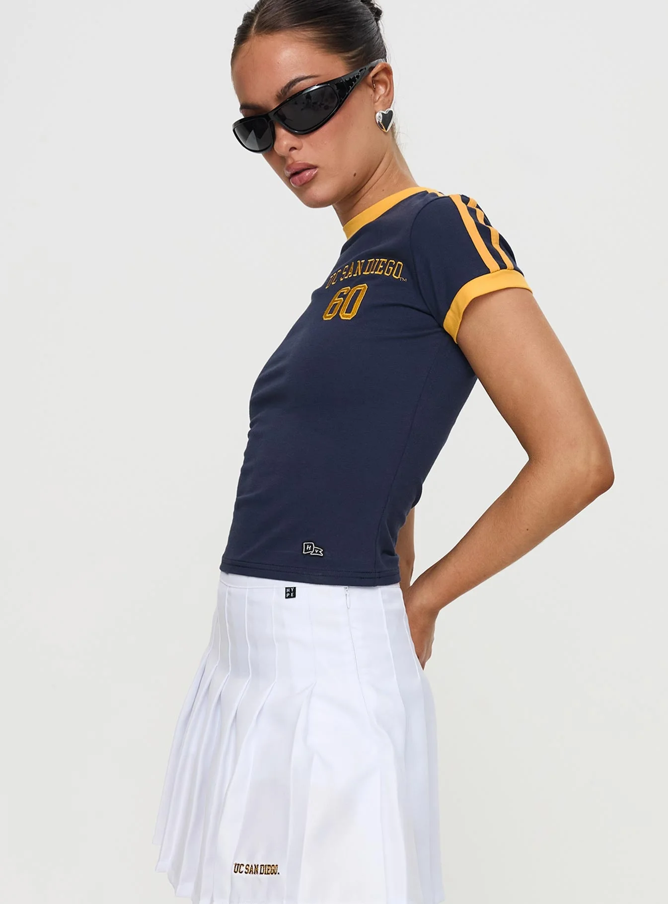 UCSD Goalie Baby Tee Navy - Image 4