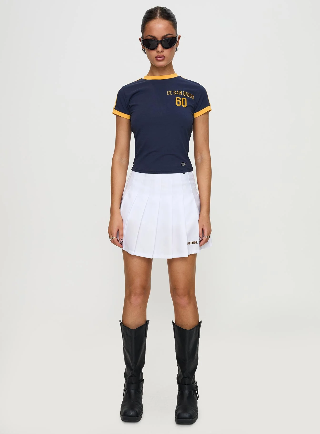 UCSD Goalie Baby Tee Navy - Image 7
