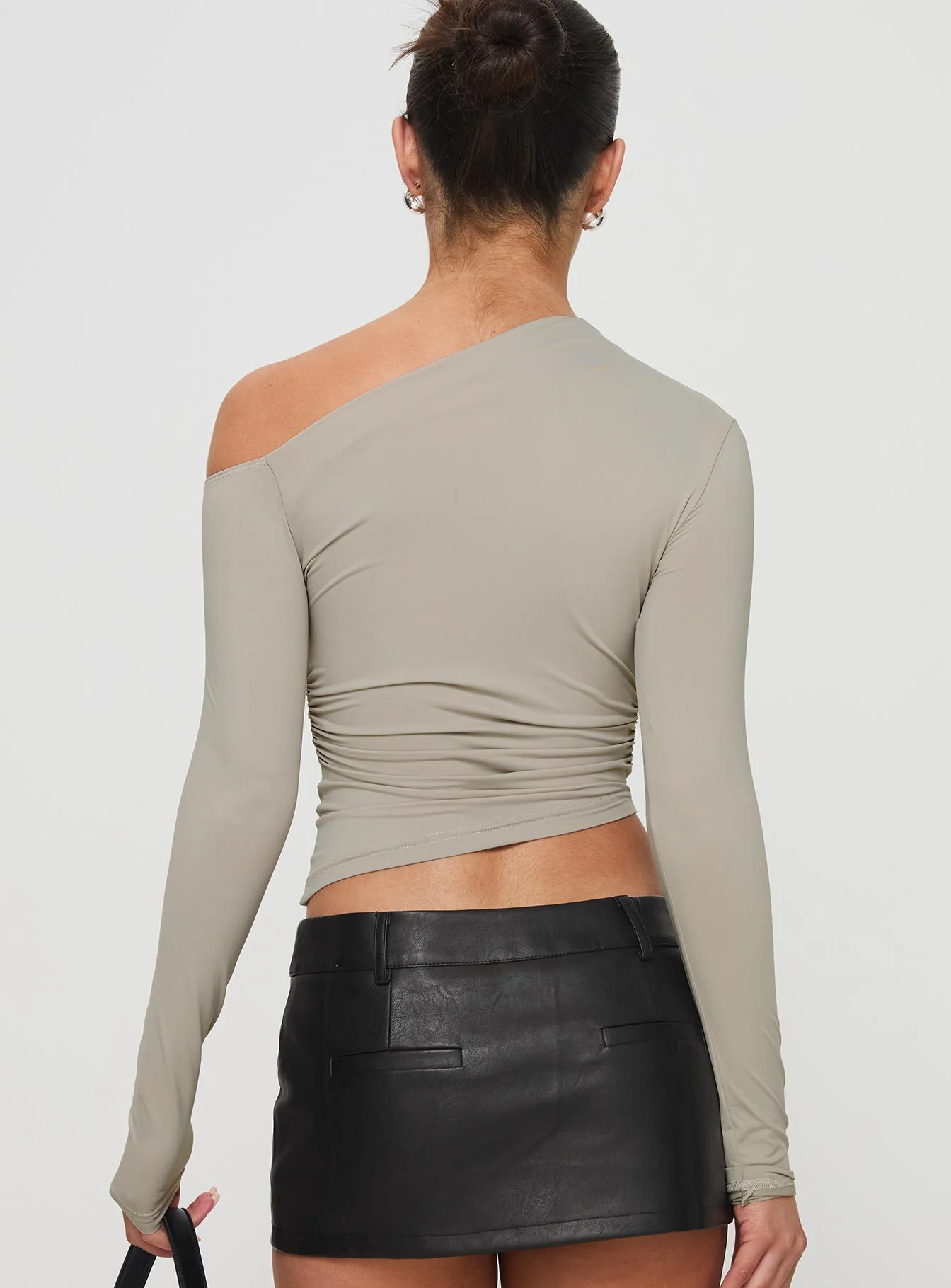 Unplugged Long Sleeve Top Grey - Image 4